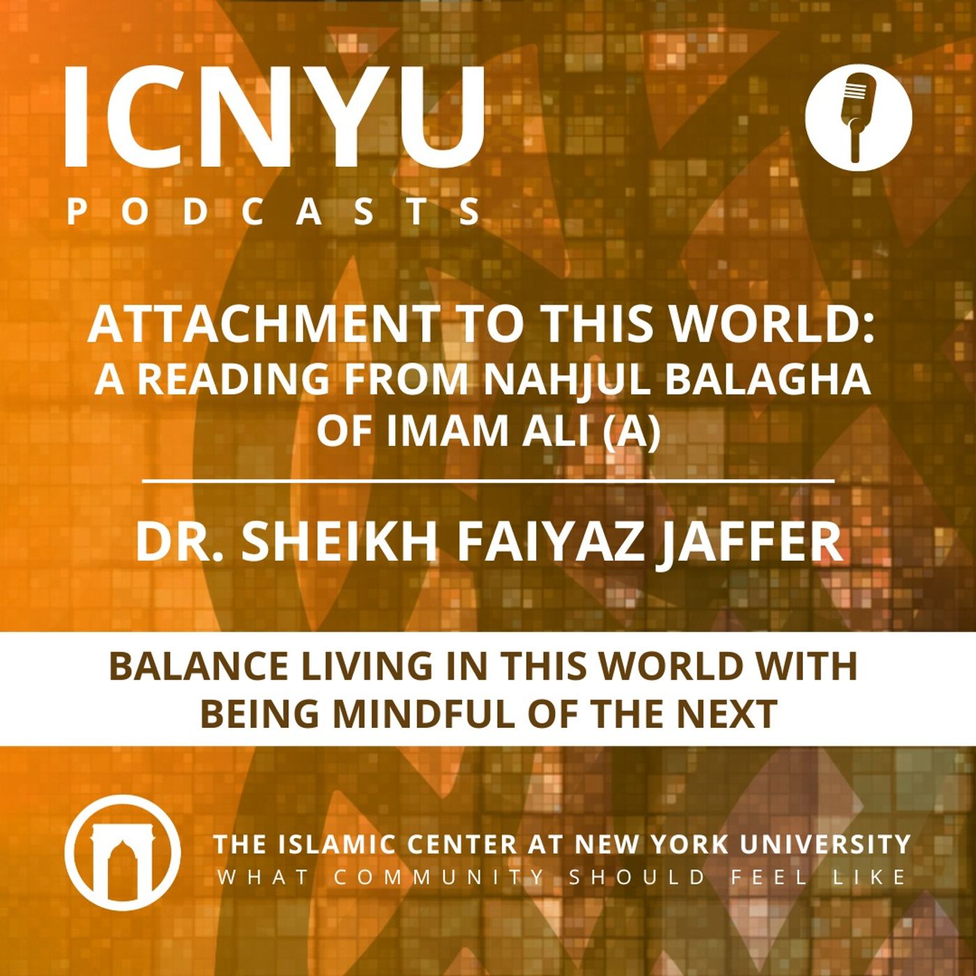 Attachment to this World: A Reading from Nahjul Balagha of Imam Ali (a) | Dr. Sh. Faiyaz Jaffer | 8.10.2023