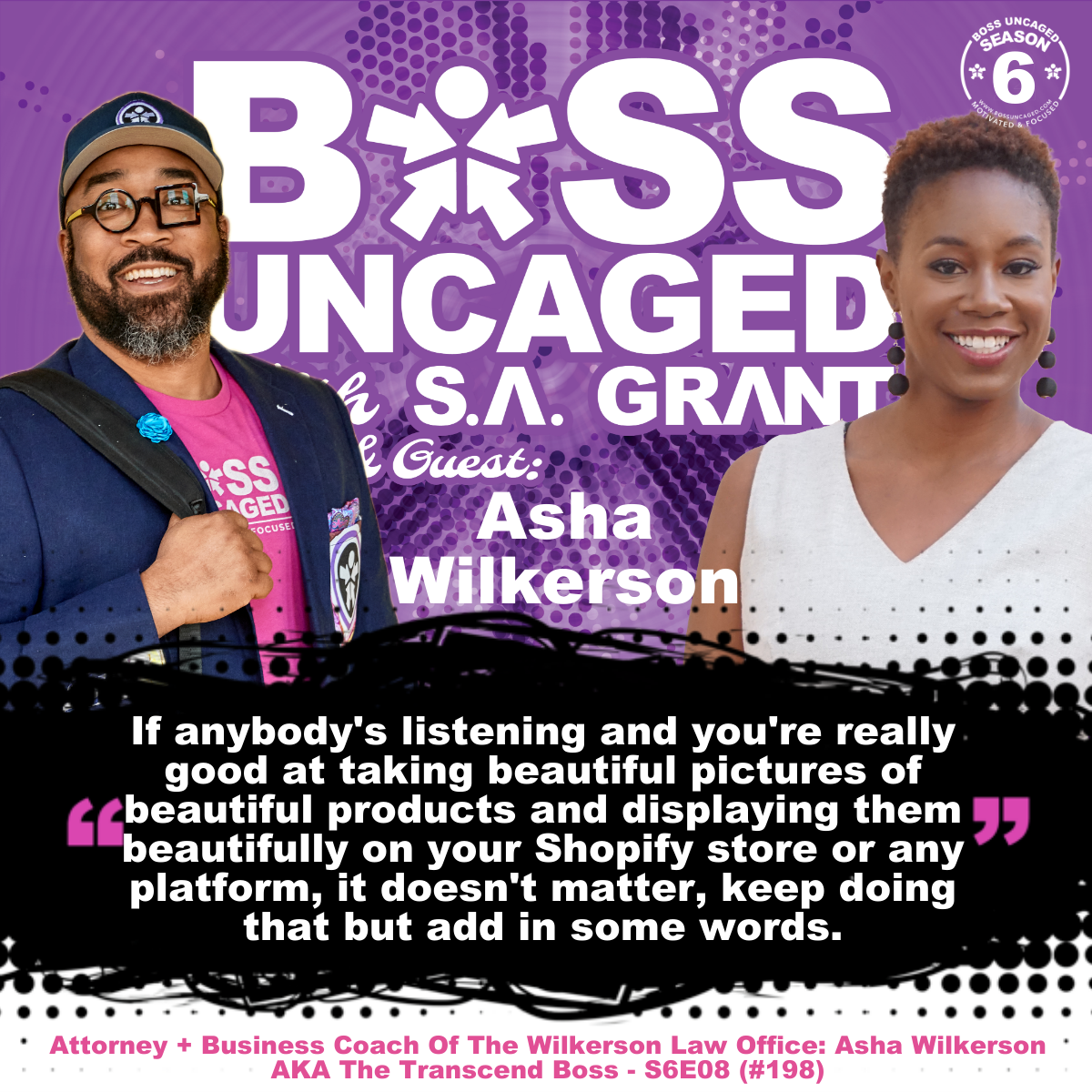 Attorney + Business Coach Of The Wilkerson Law Office: Asha Wilkerson AKA The Transcend Boss - S6E08 (#198)