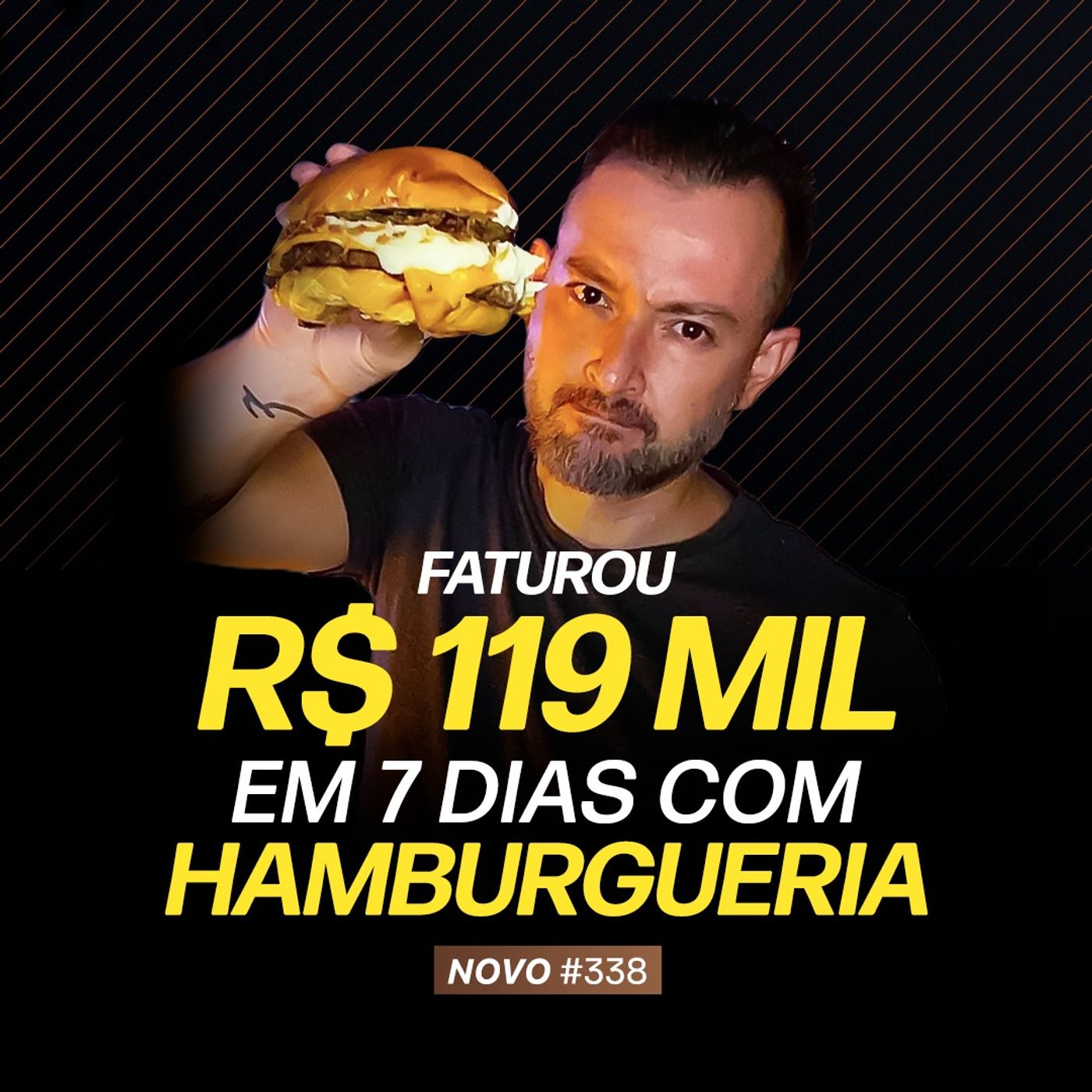 ⁣Faturou R$ 119 mil em 7 dias com HAMBURGUERIA | PODCAST FAIXA-MARROM C/ ENRICO #338