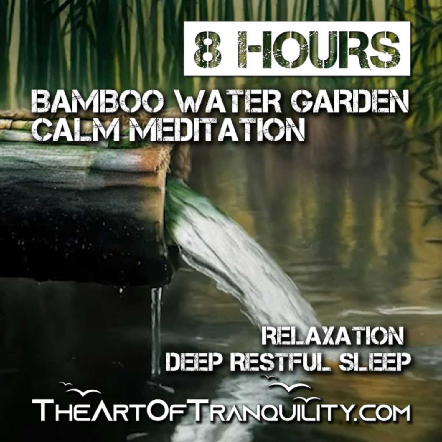 ⁣BAMBOO WATER GARDEN CALM MEDITATION | Relaxation, Deep Restful Sleep | 8 Hrs