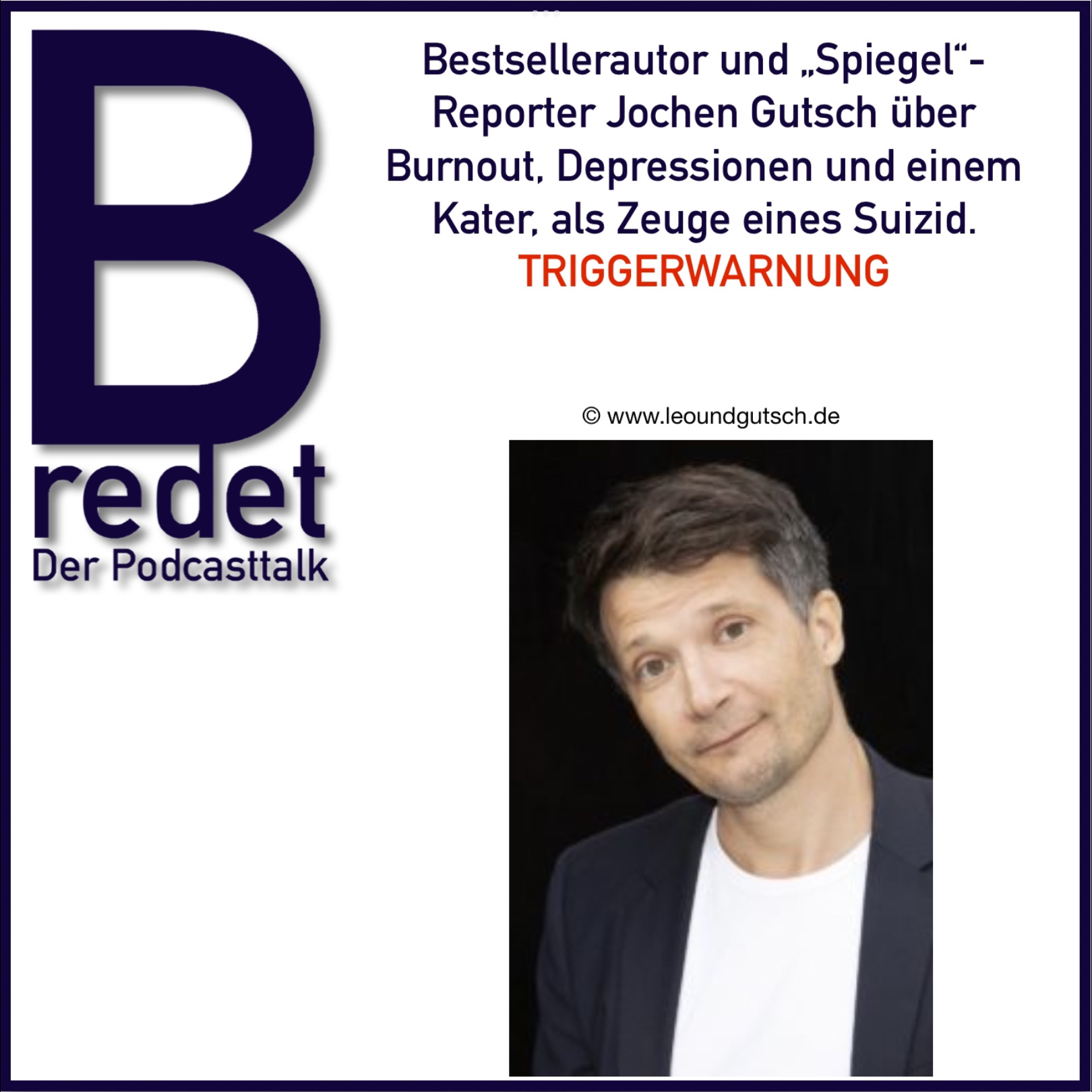 ⁣Bestseller Autor und "Spiegel" Reporter Jochen Gutsch über Burnout, Depression und einem Kater, als Zeuge eines Suizid