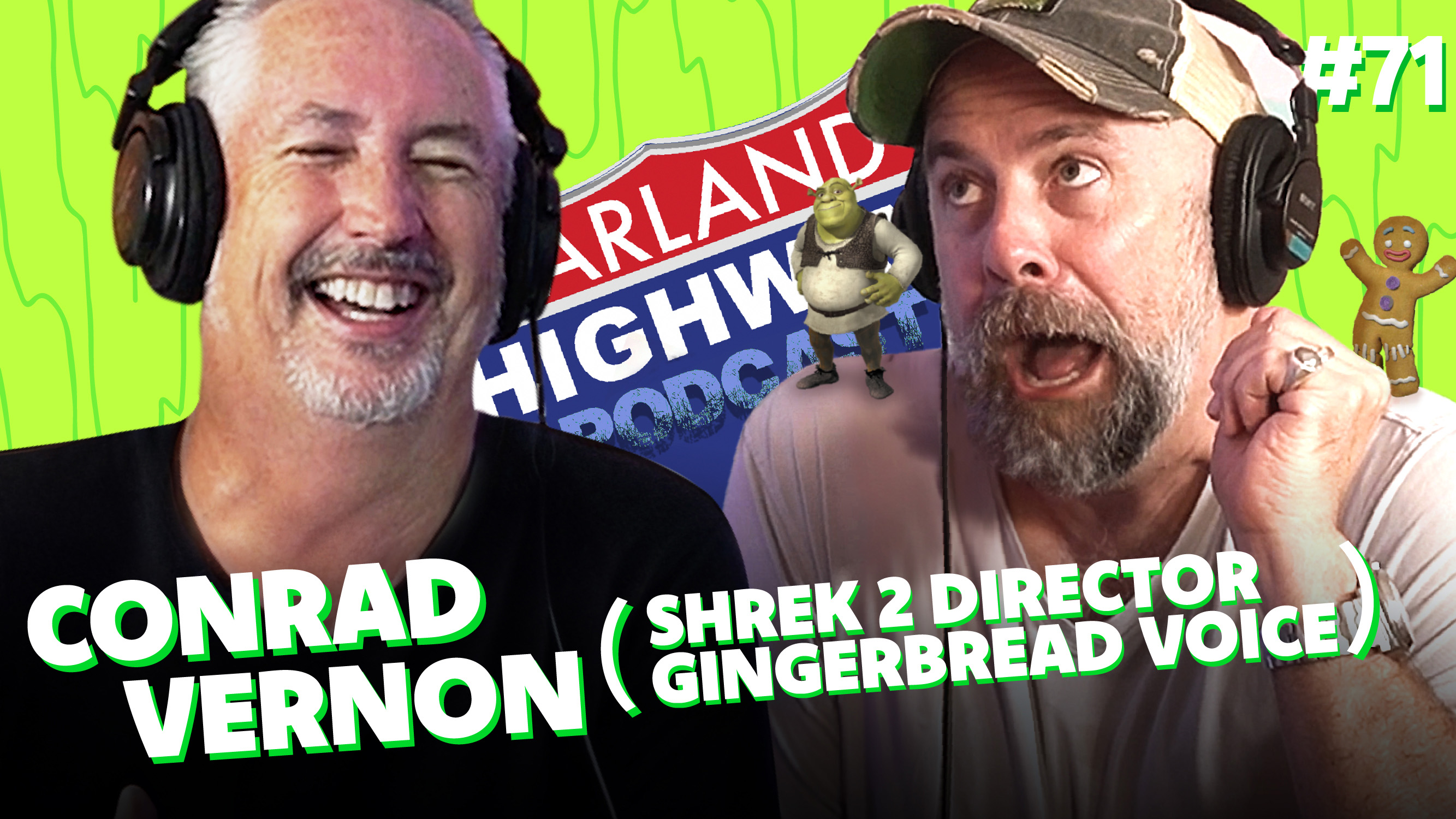 ⁣NEW HARLAND HIGHWAY #71 - CONRAD VERNON, animation director of Shrek 2, Sausage Party, and so much more!