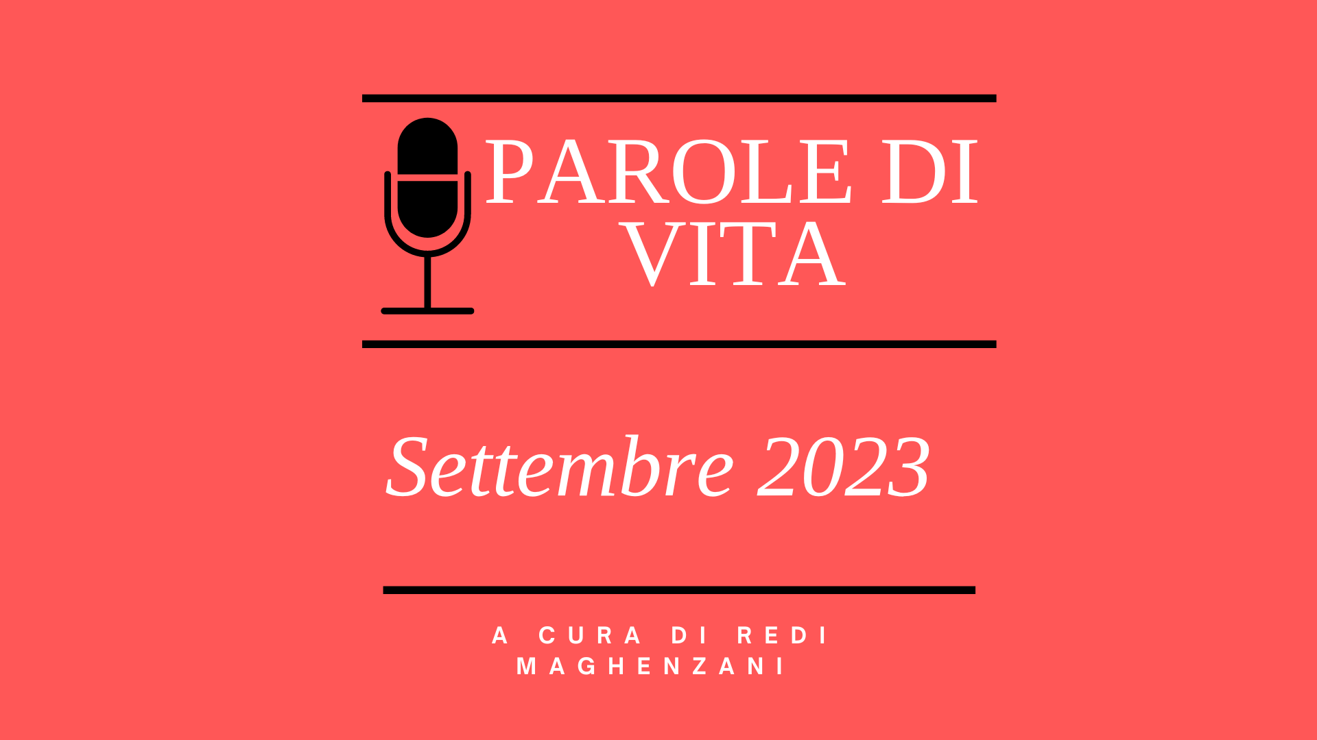 Parola di Vita Settembre 2023. Podcast