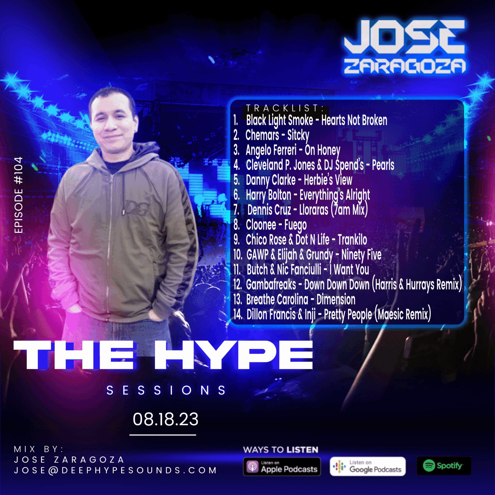 ⁣Jose Zaragoza - The Hype Sessions Volume #104