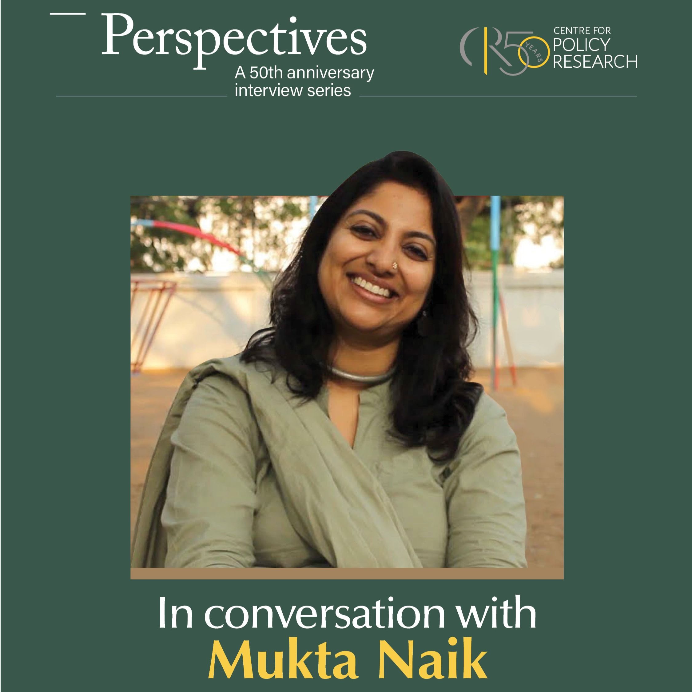 ⁣CPR Perspectives Episode 5: Rohan Venkat in conversation with Mukta Naik