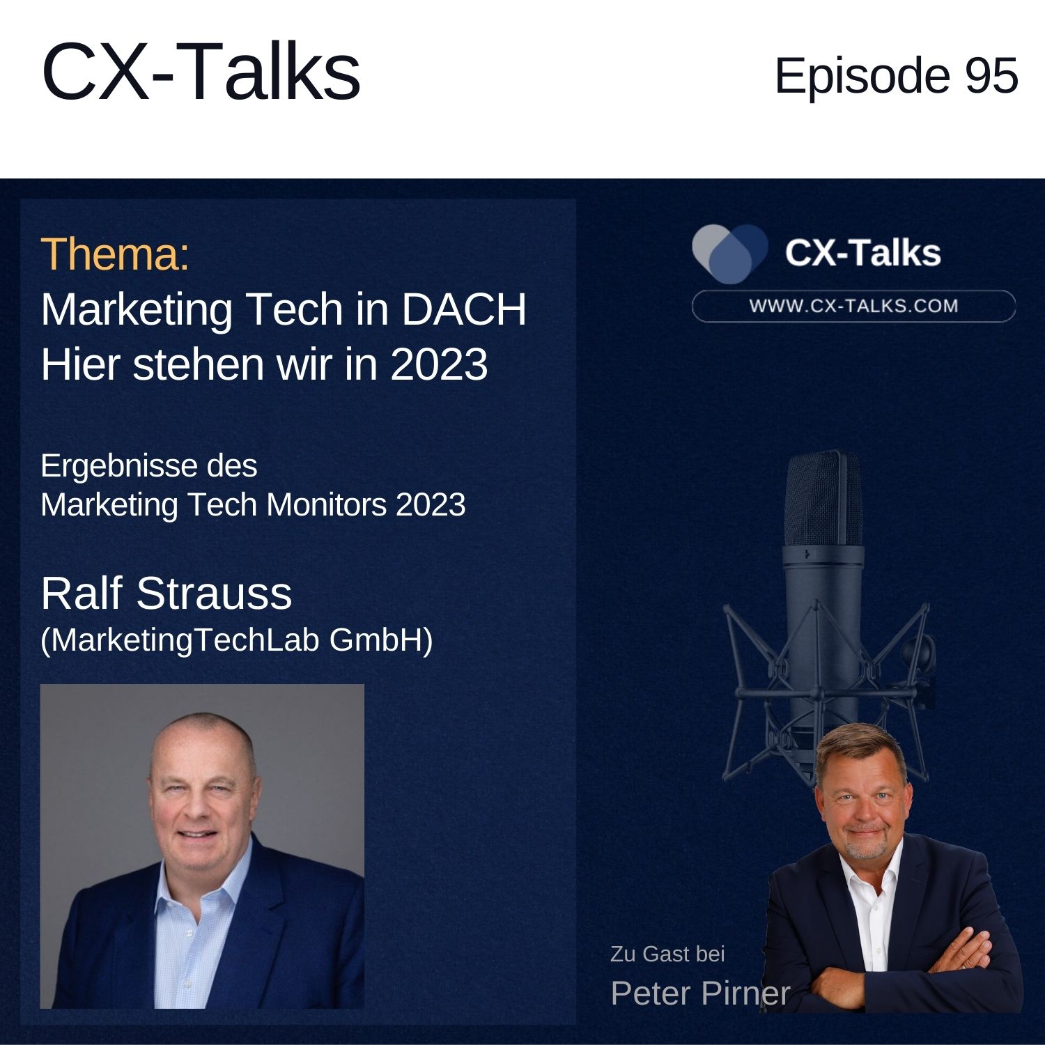 #95 Marketing Tech in Dach. Hier stehen wir in 2023. Ralf Strauss (MarketingTechLab) bei Peter Pirner