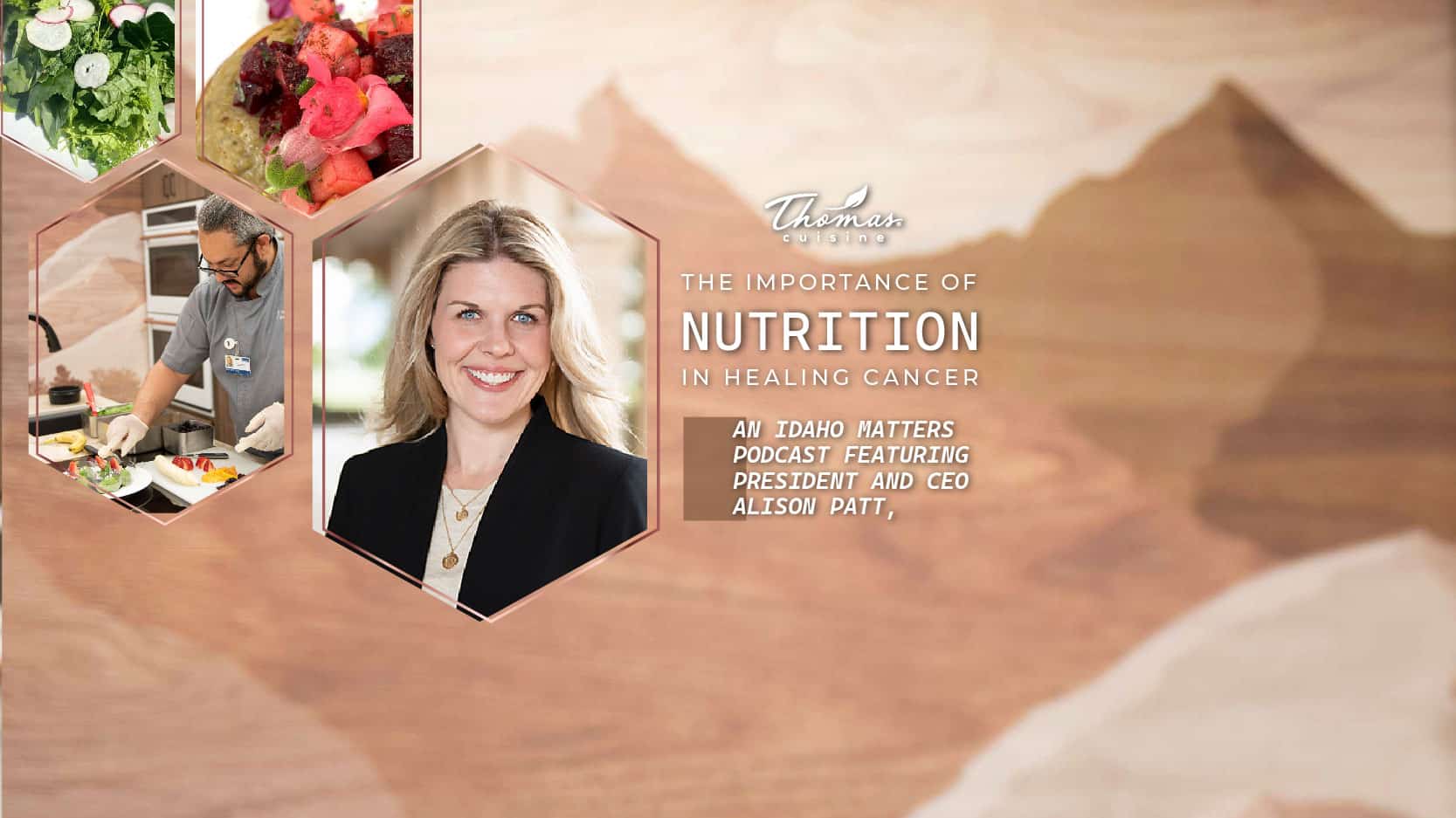 ⁣Presents: Idaho Matters Podcast - The Importance of Nutrition in Healing Cancer Featuring Alison Patt, President & CEO of Thomas Cuisine