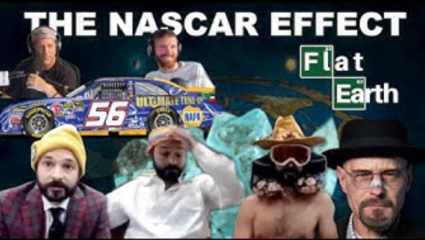 NASCAR  DISPROVES FLAT EARTH