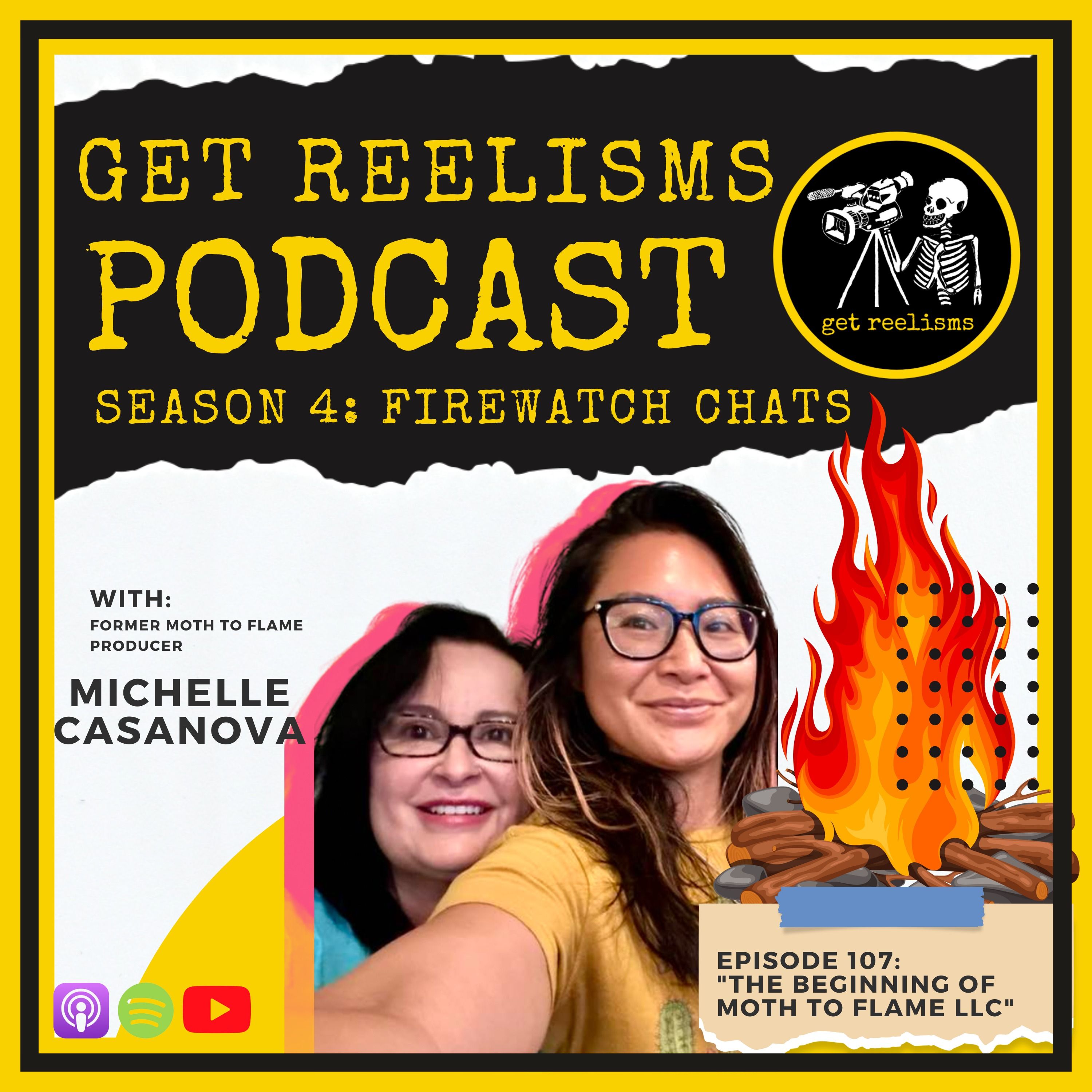 S4E107: The Beginning of Moth to Flame with Michelle Casanova