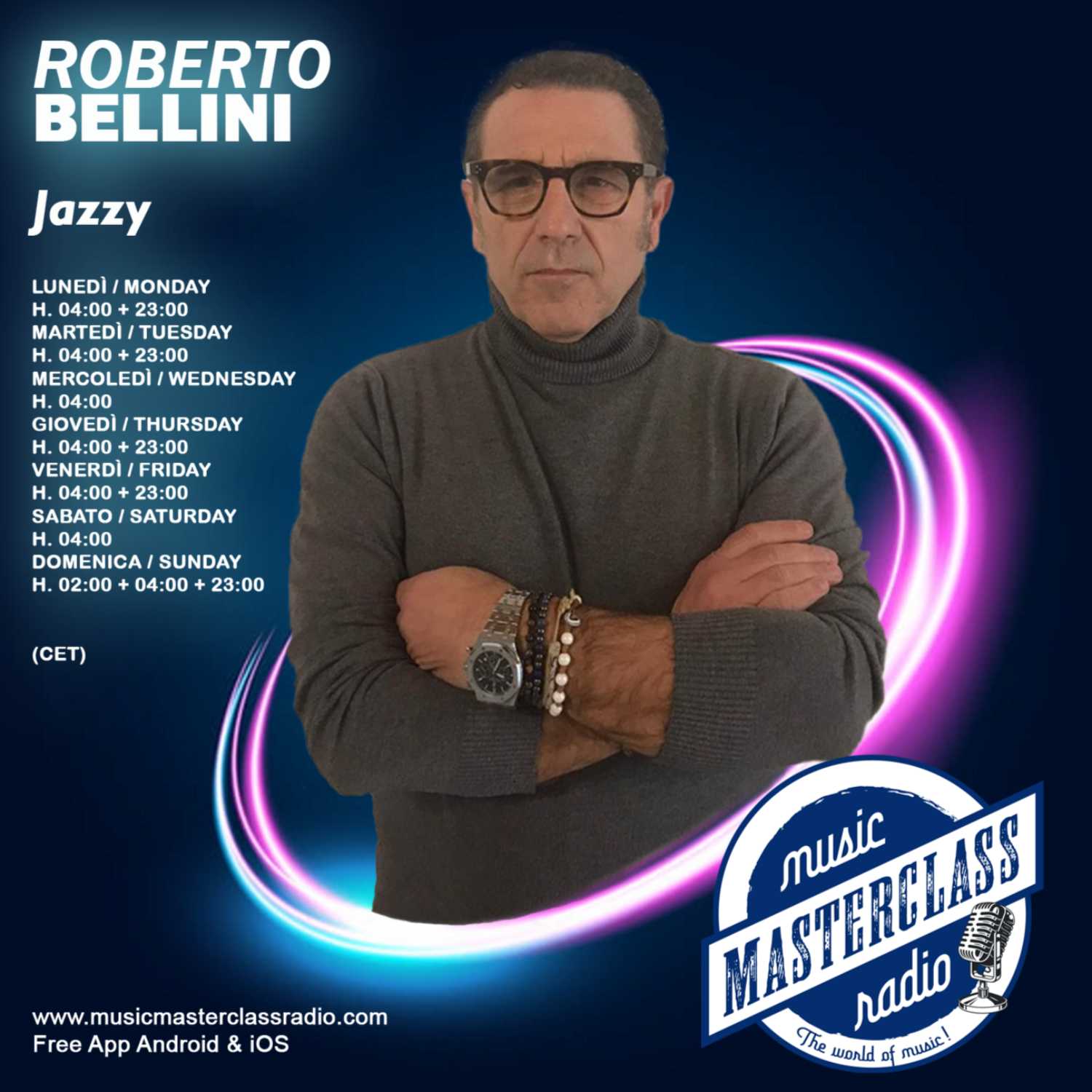 ⁣Jazzy #755 "MusicMasterClassRadio" By Roby Bellini 2023-08-20 H 02:00 GMT