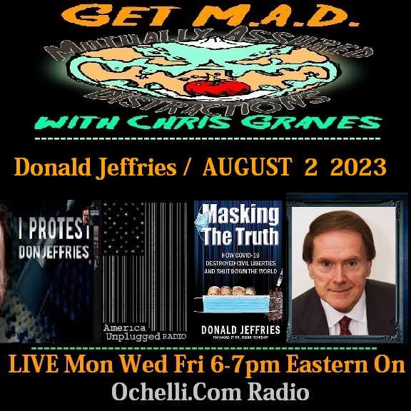 ⁣Booking Protest Masking Jeffries - Chris talks with Author Donald Jeffries on Get M A D With Chris Graves 8-2-2023