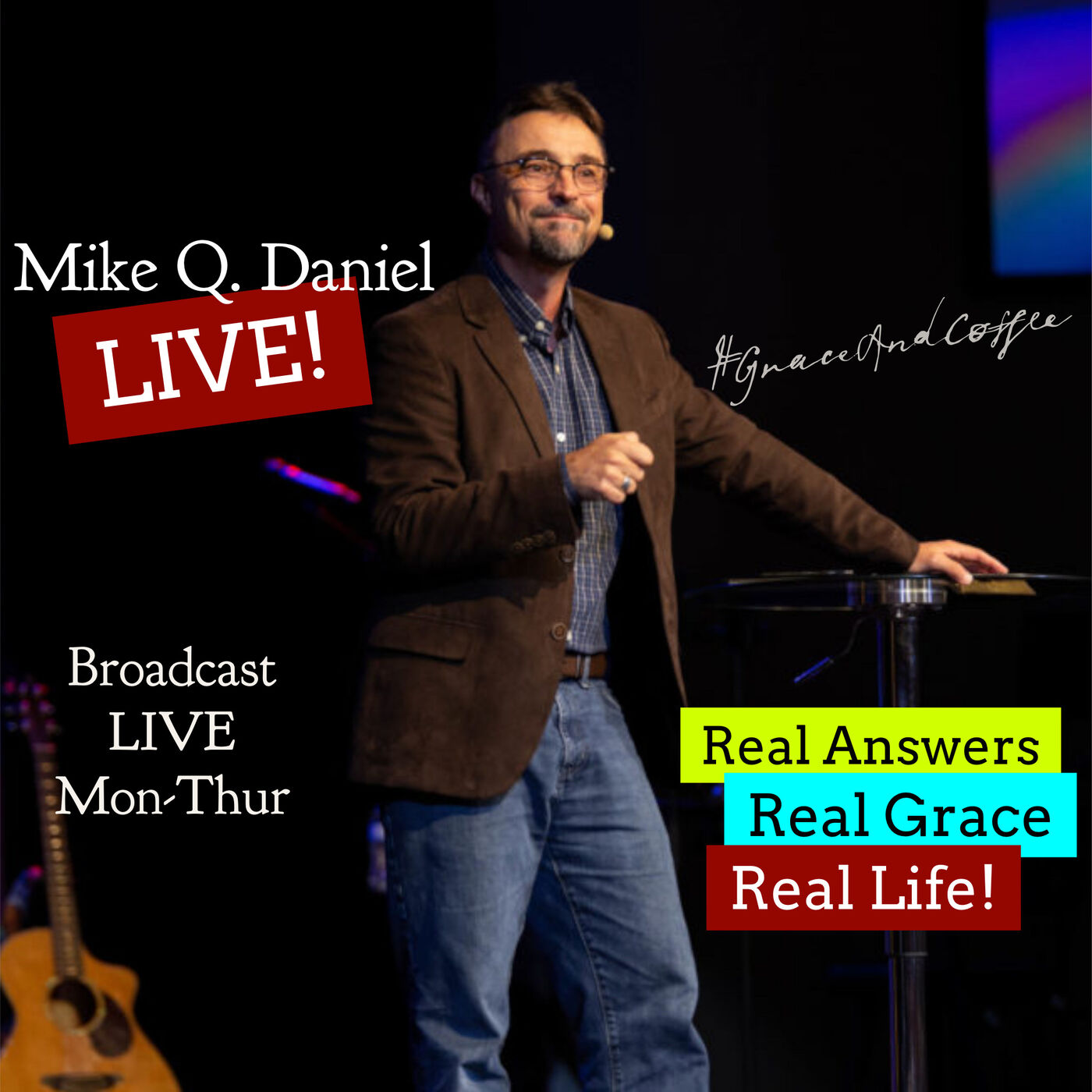 ⁣Episode 565, Welcome to Mike Q. Daniel LIVE!  It’s DAY 4 of “Real Grace Life Q&A” WEEK!