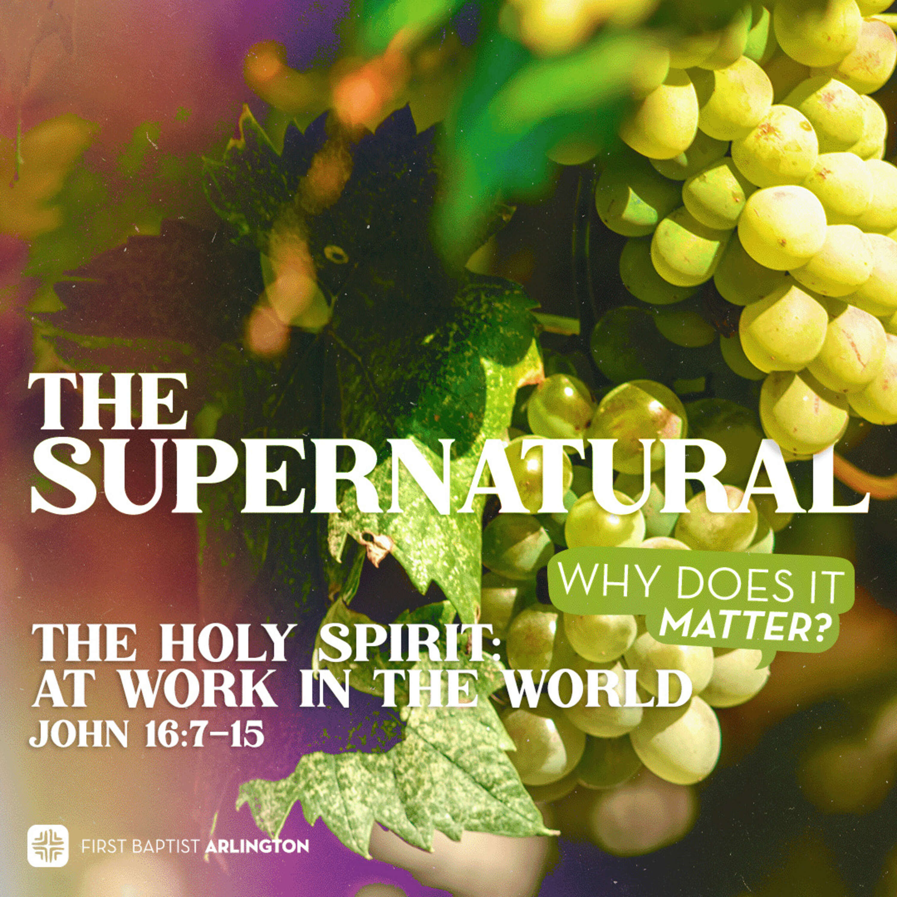 The Holy Spirit: At Work In The World