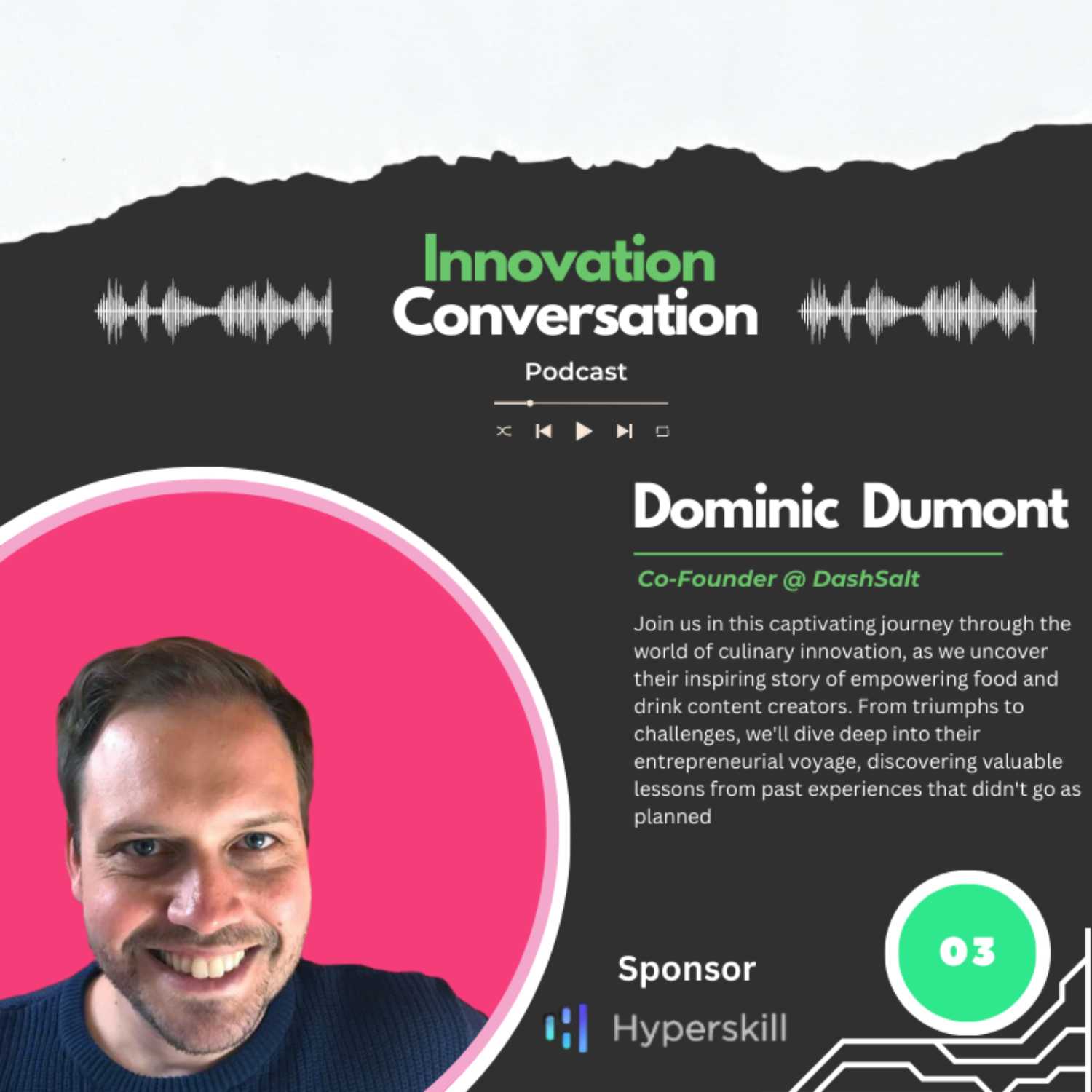 🎙️ The Innovation Conversation: Empowering Culinary Creators with DashSalt's AI Revolution 🍽️🚀