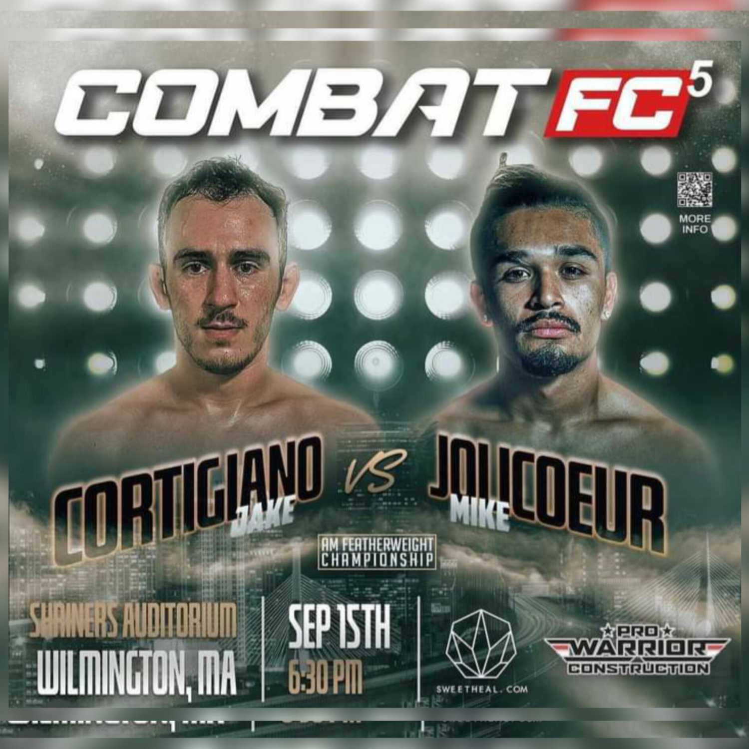 Mike Jolicoeur "Woodz" (3-2 Am MMA) Talks Combat FC 5 Amateur Featherweight Title Fight