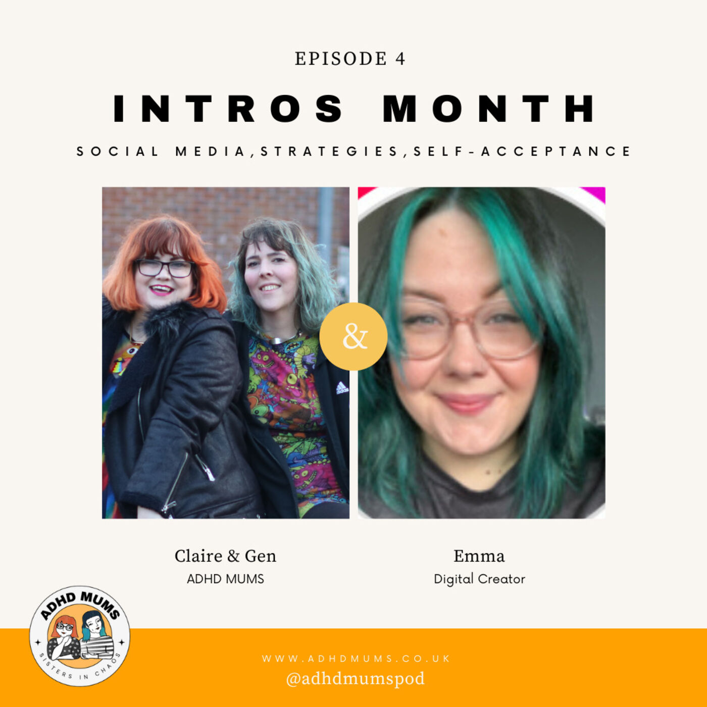 ⁣ADHD MUMS Ep 2: Introductions, interview with Emma MindOverMatter