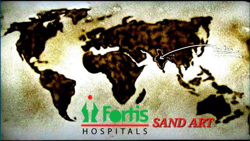 From Vision to Reality: Fortis Hospitals' Inspiring Journey in Sand Art