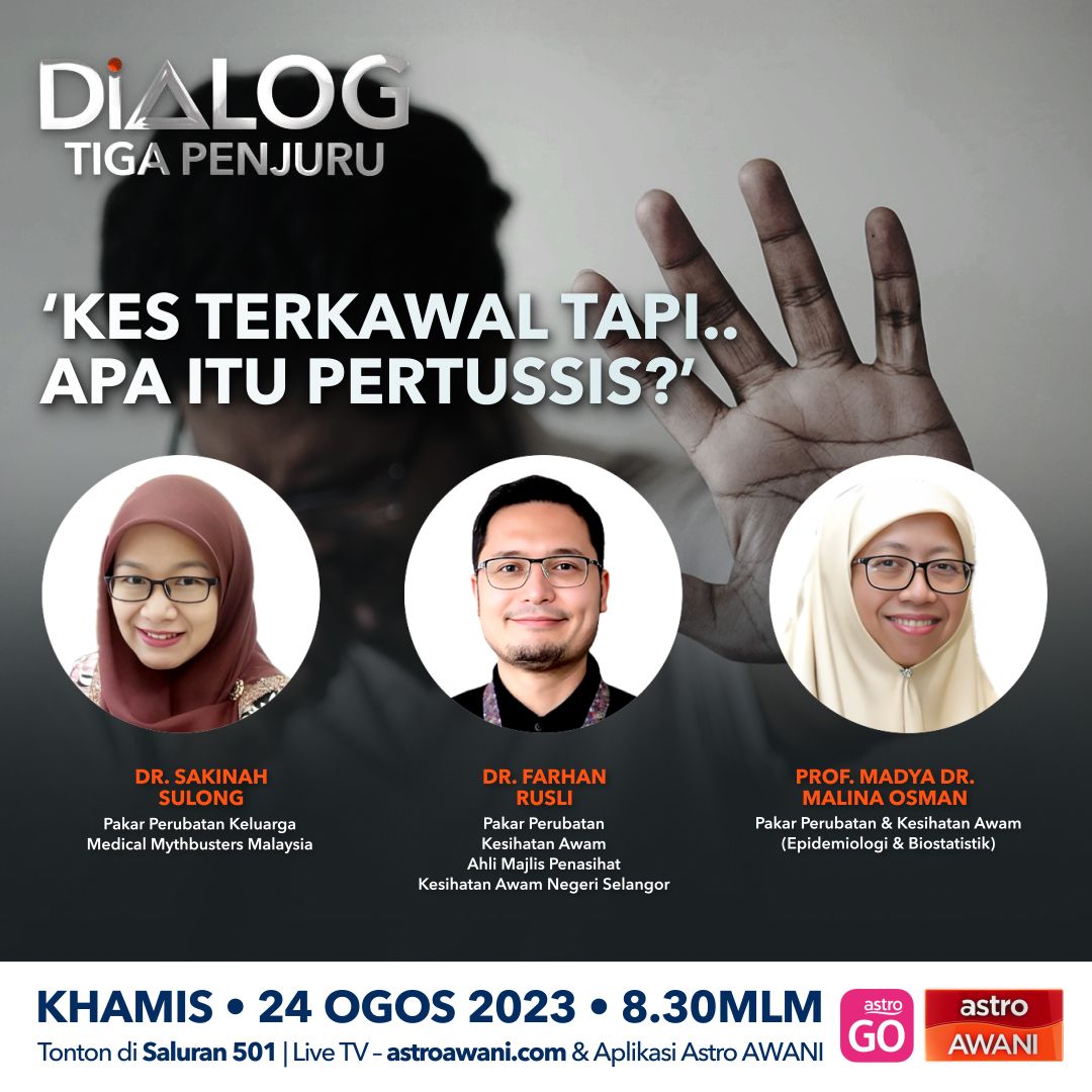 ⁣Dialog Tiga Penjuru: ‘Kes terkawal tapi.. Apa itu pertussis?’