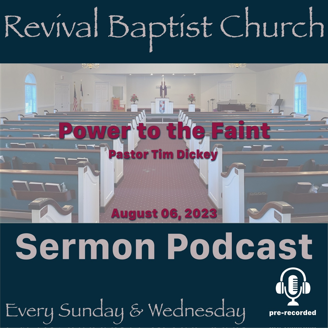 ⁣Power to the Faint - Pastor Tim Dickey - Isaiah 40:28-31 - August 06, 2023