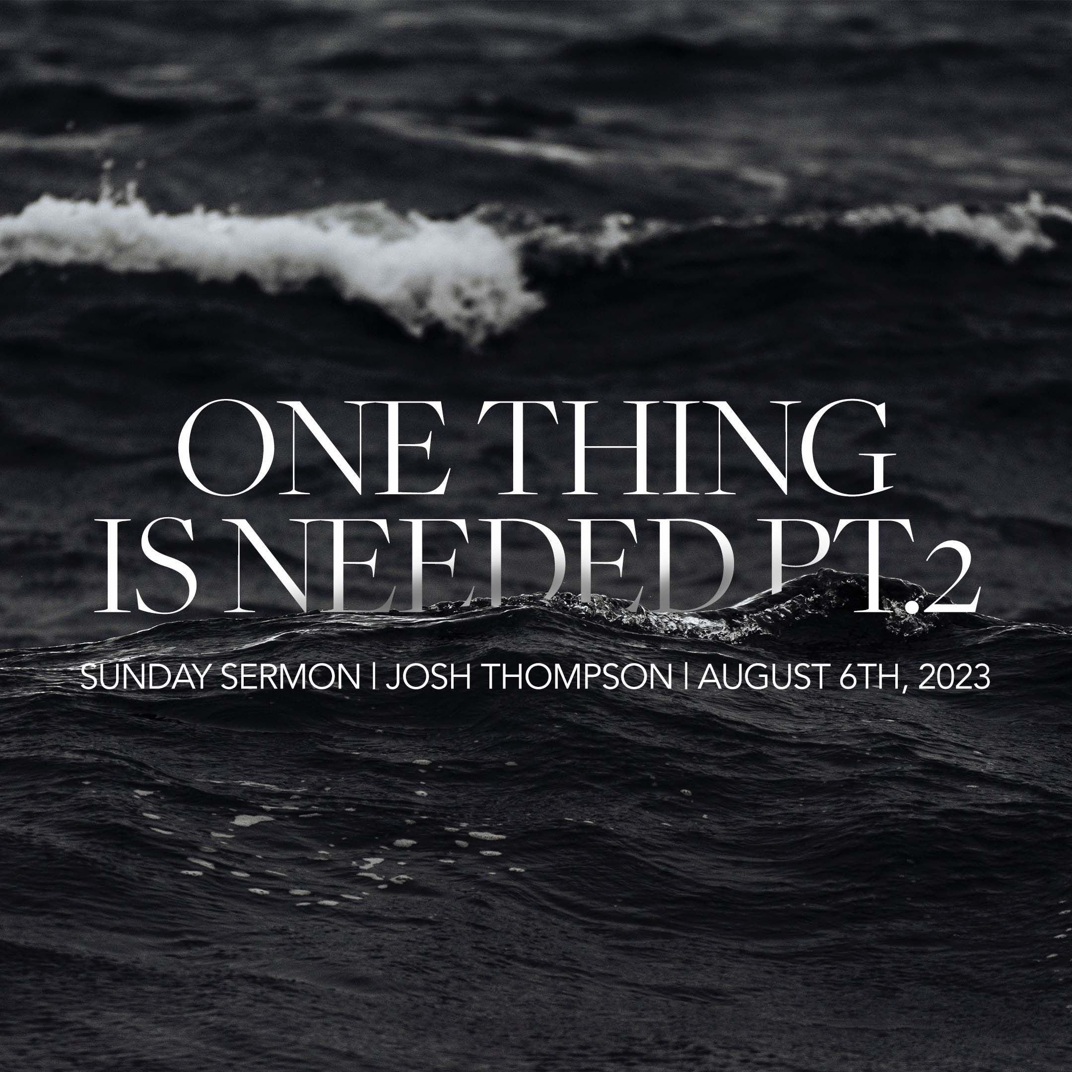 One Thing is Needed Pt.2 | Josh Thompson