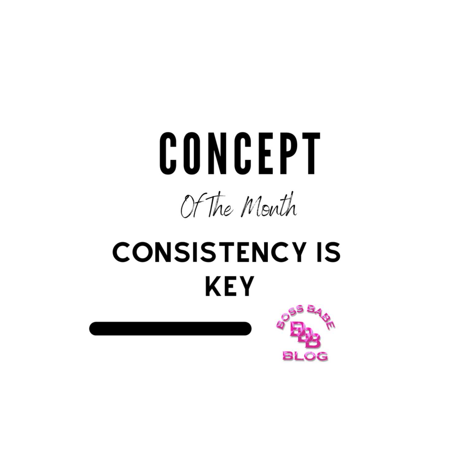 Concept Of The Month - Consistency Is Key