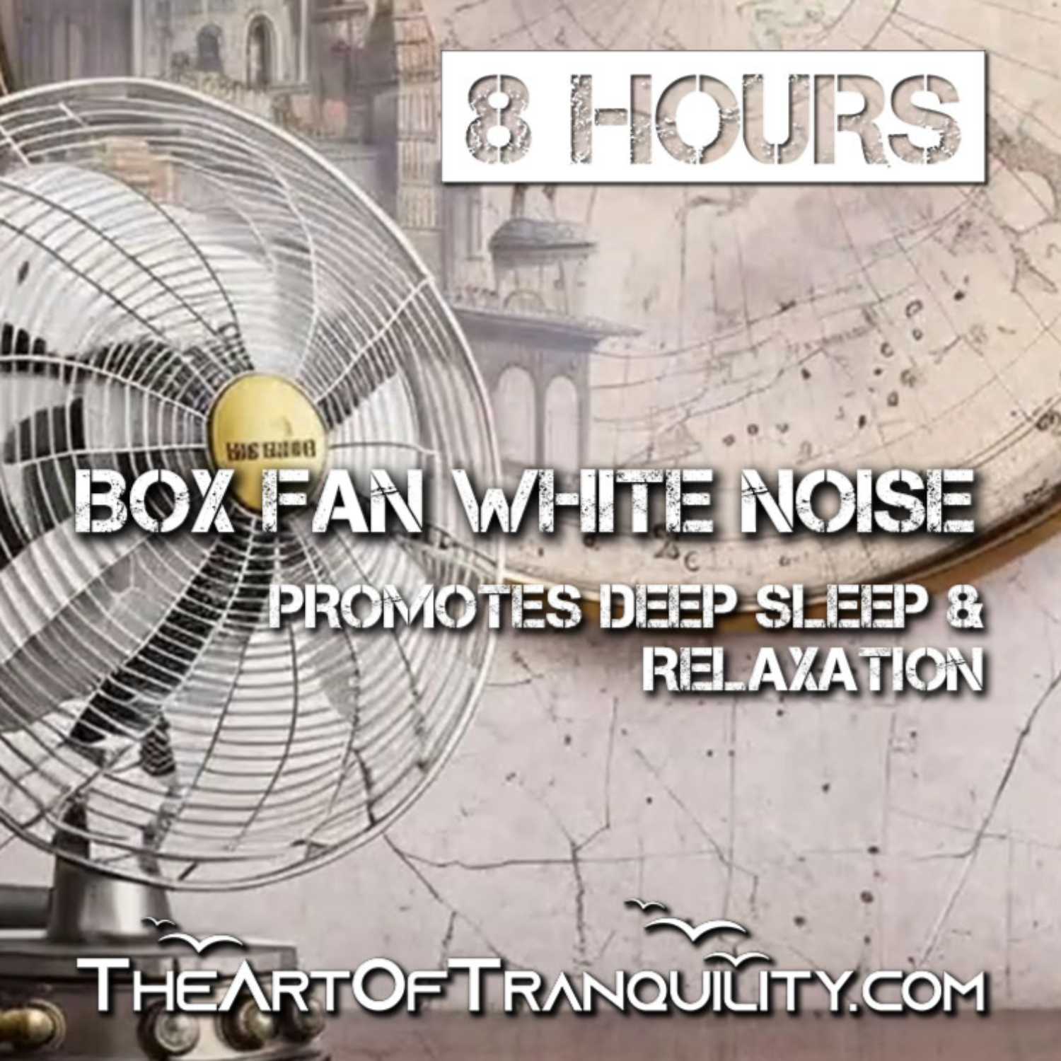 BOX FAN WHITE NOISE FOR CONCENTRATION PRODUCTIVITY | Promotes deep sleep, relaxation,  | 8 hrs