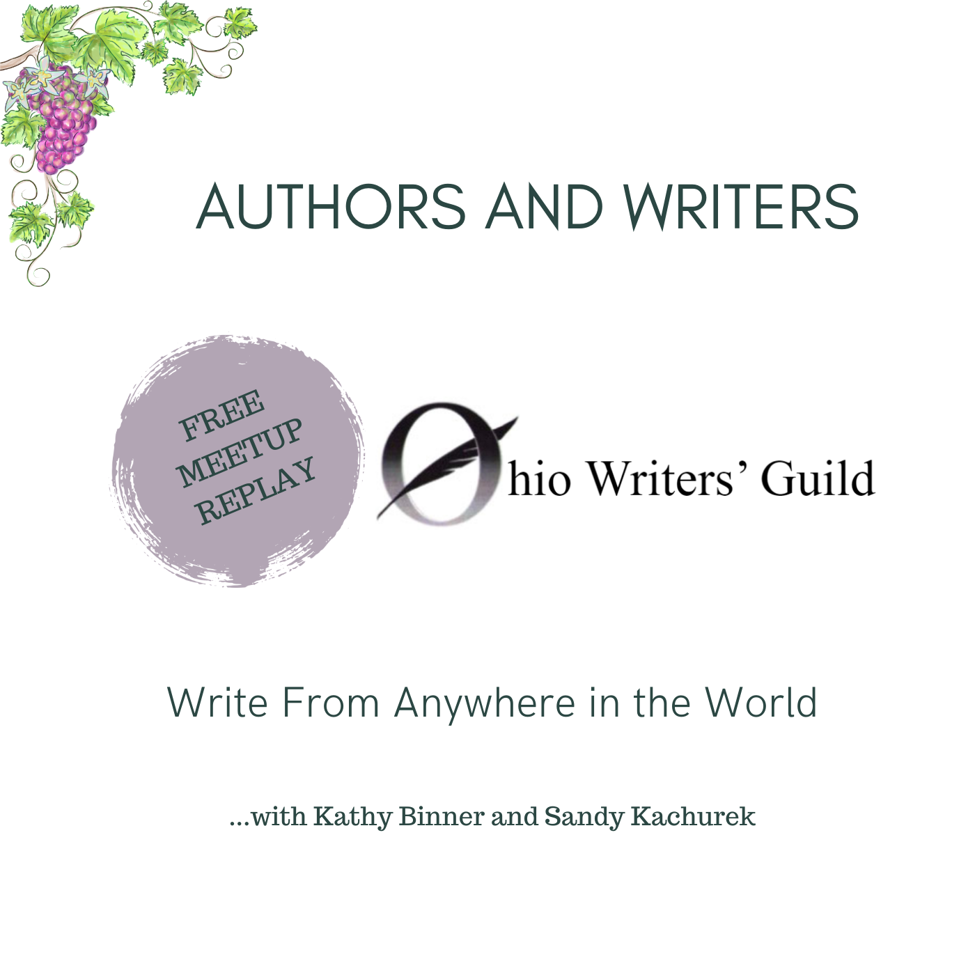 August 8, 2023, Ohio Writers' Guild | Interview with Louise Pistole