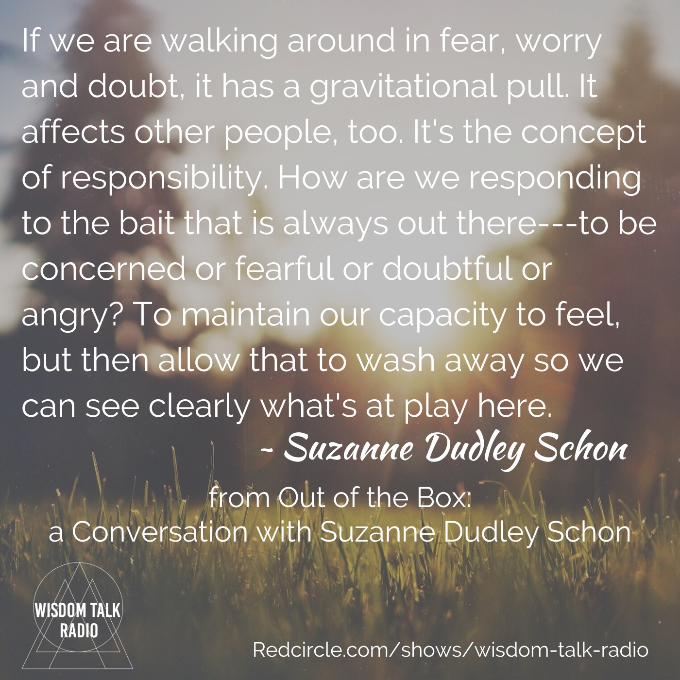 Out of the Box; a Conversation with Suzanne Dudley Schon