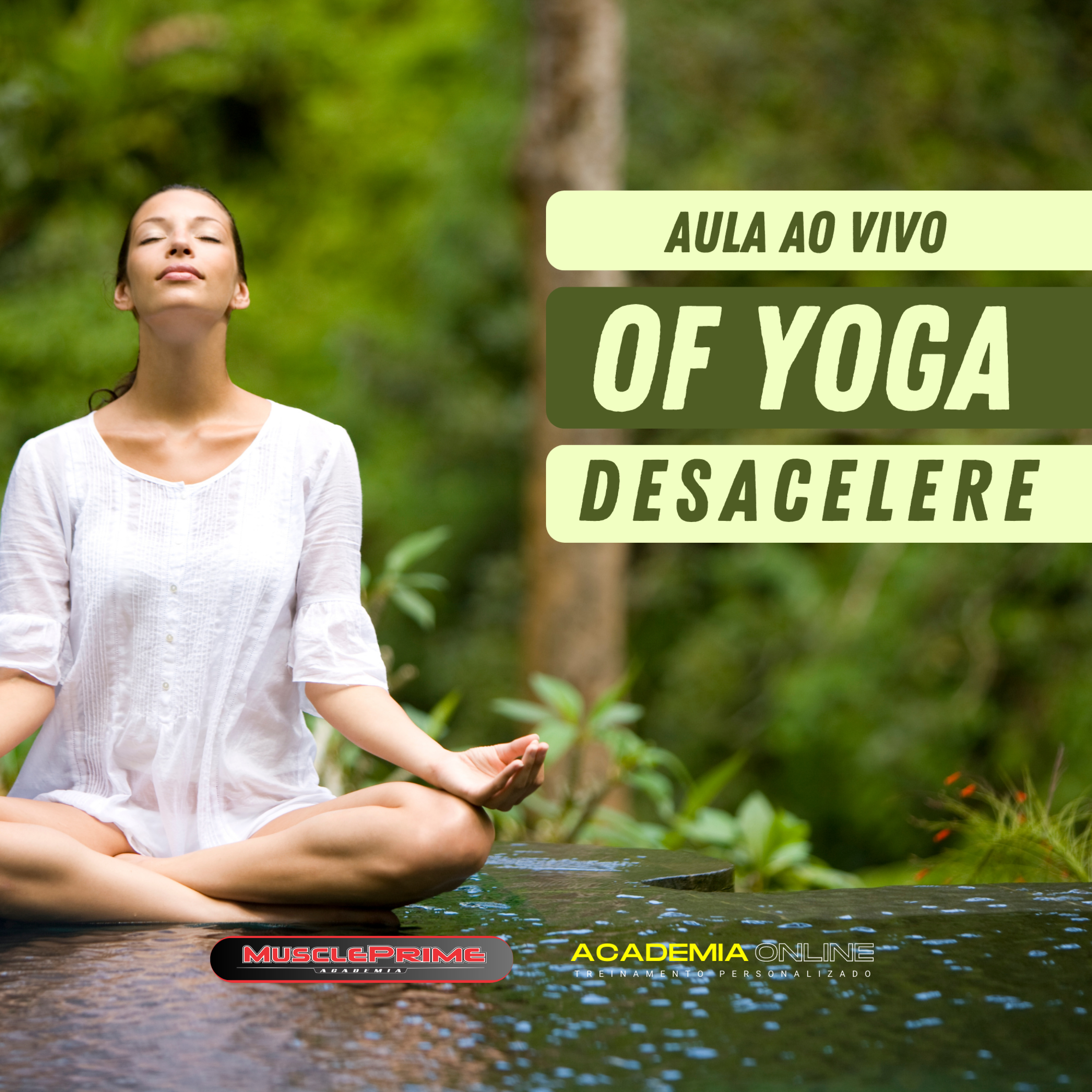 Yoga ao vivo para desacelerar