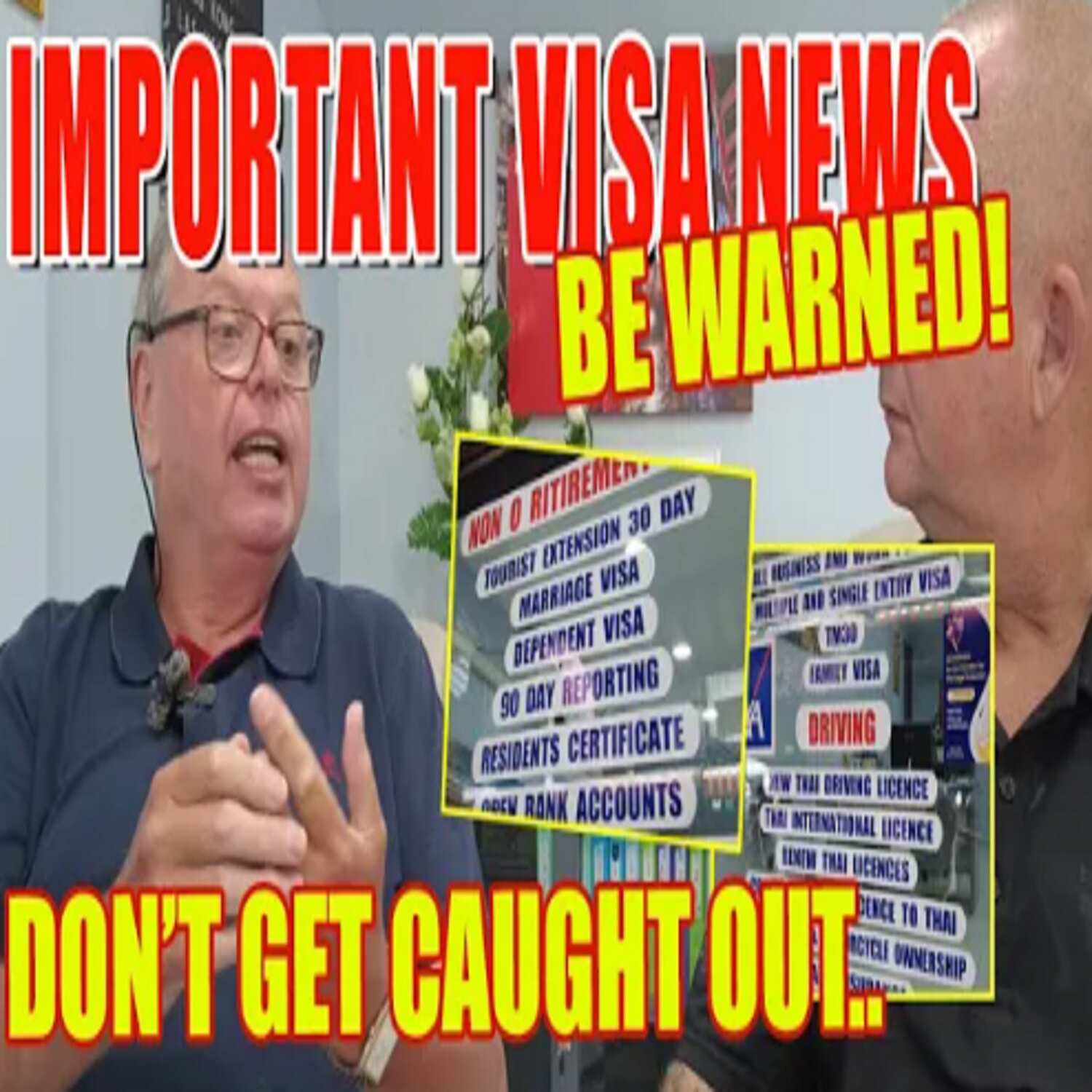 Latest Important VISA news from One Stop Services Pattaya, don't get caught out!