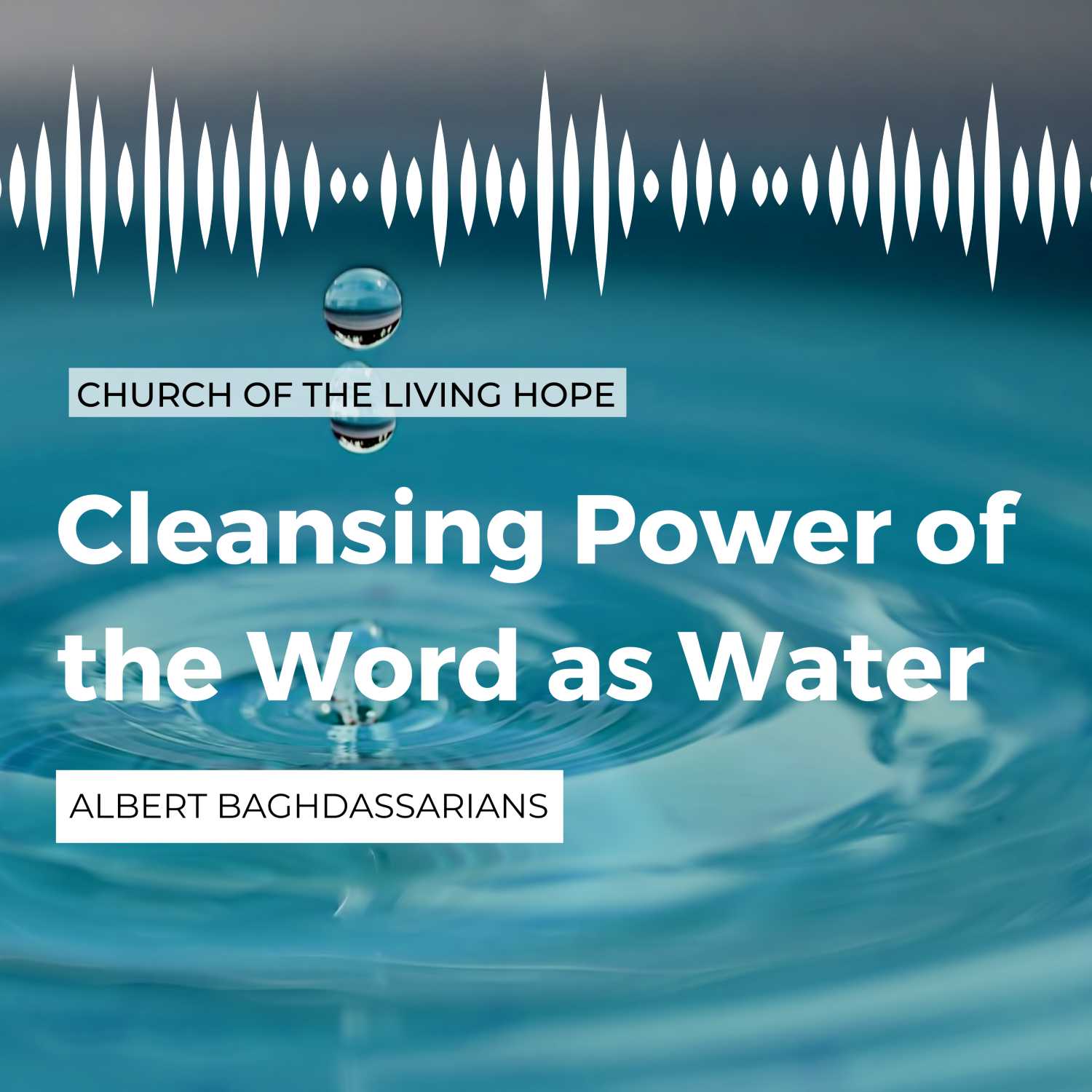 Cleansing Power of the Word as Water