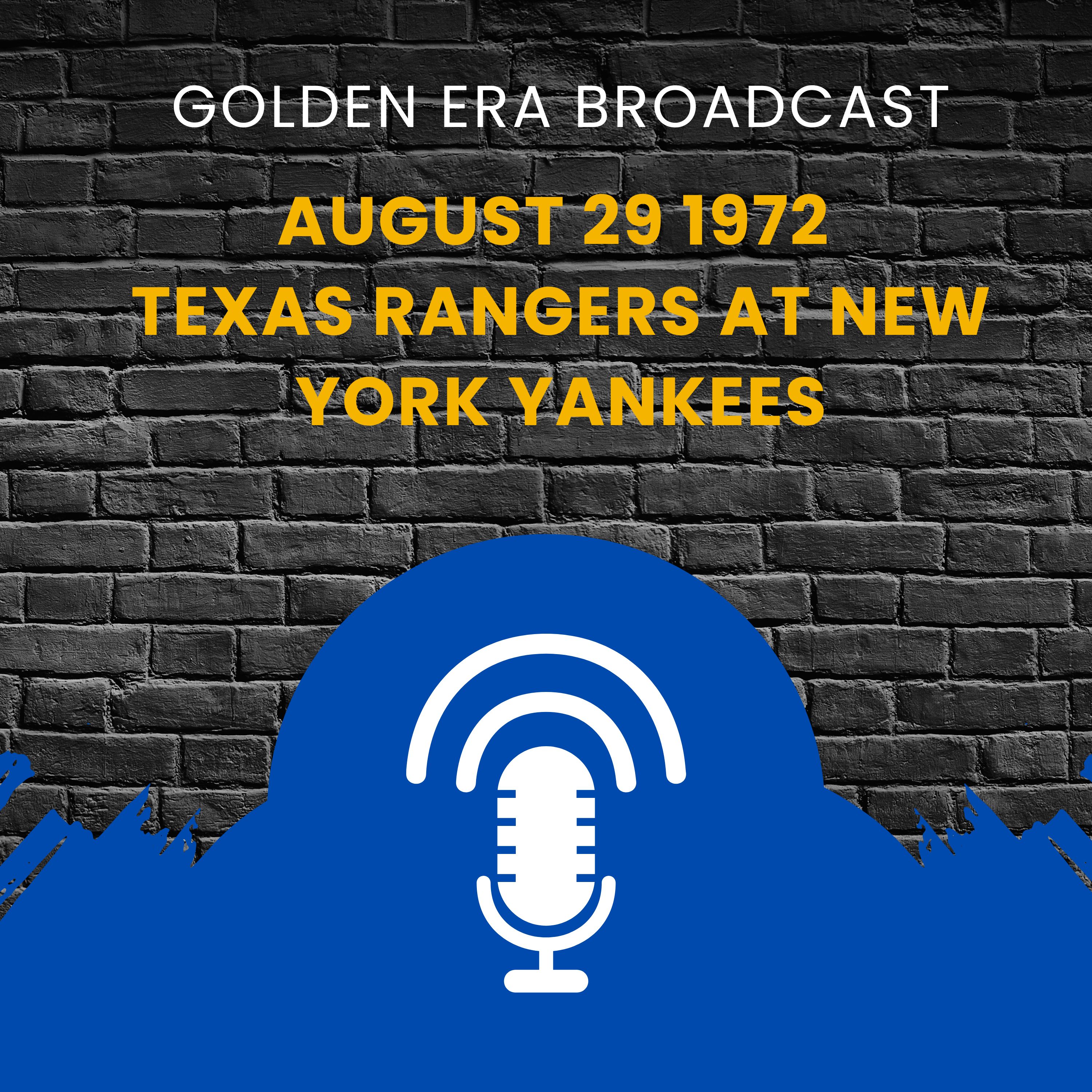 ⁣August 29 1972 Texas Rangers at New York Yankees