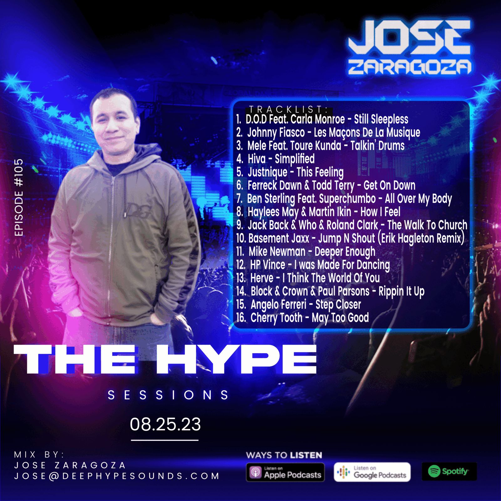 ⁣Jose Zaragoza - The Hype Sessions Volume #105