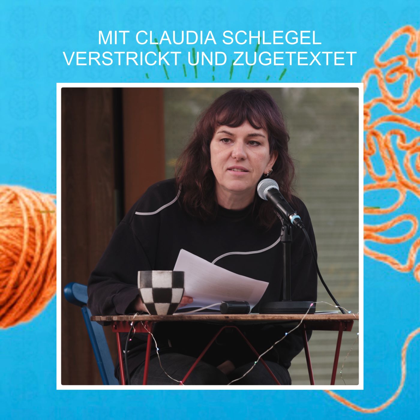 ⁣Mit Claudia Schlegel verstrickt und zugetextet