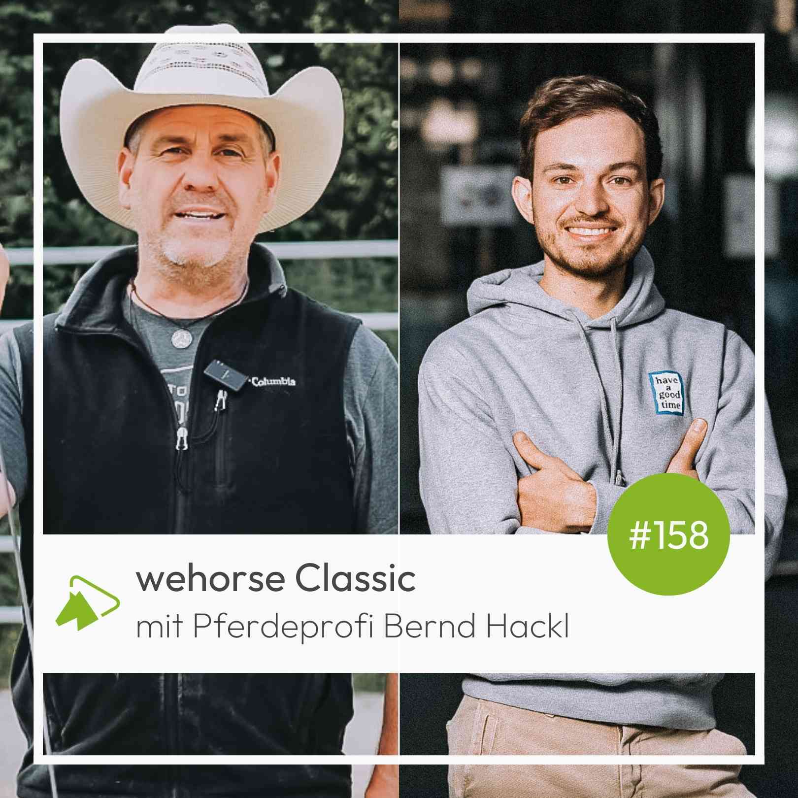 #158 wehorse Classic: Pferdeprofi Bernd Hackl über seine Arbeit mit Problempferden