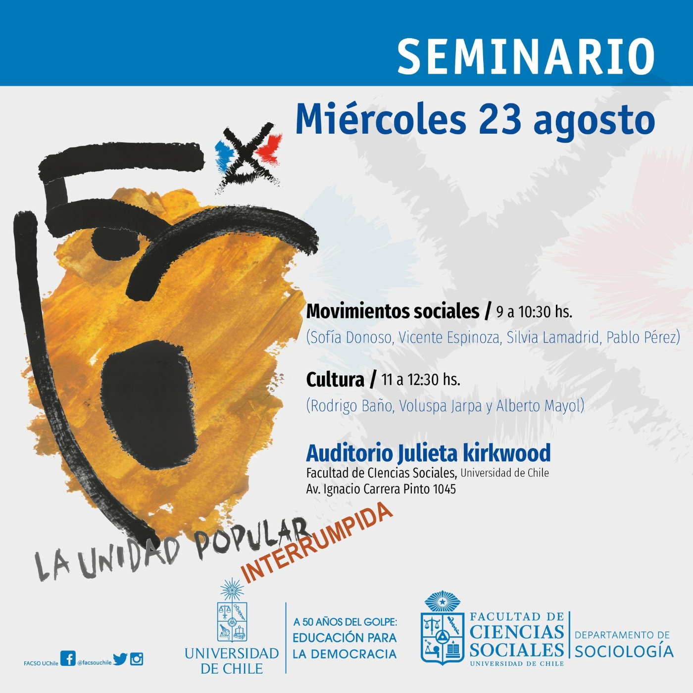 ⁣Bases culturales y gobierno de la Unidad Popular / Seminario 50 años, la Unidad Popular Interrumpida