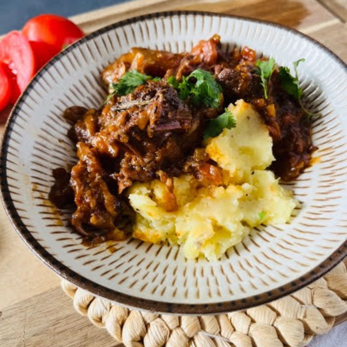 Slow Cooker Osso Buco Braised Beef Shanks