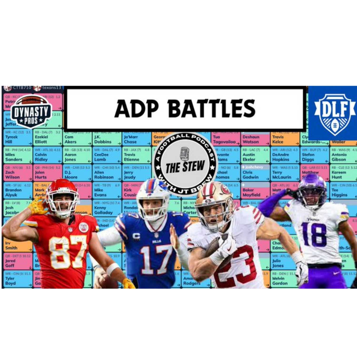 ⁣Redraft - Mock Draft, 12 team, 1QB, 1PPR (Rounds 5-12)