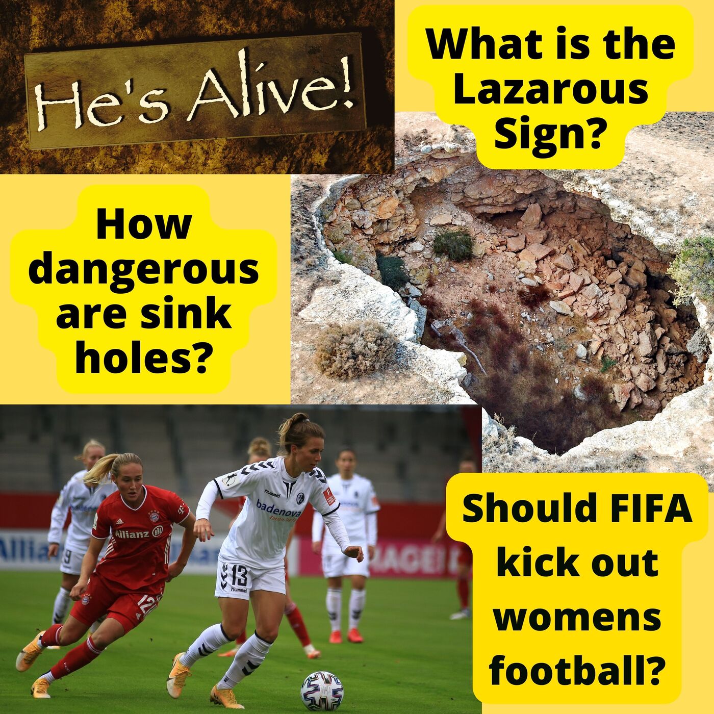 Multi-Topic - Why do some corpses make this sign?? Should FIFA bring in this ban? - Sinkholes: why the fuss?