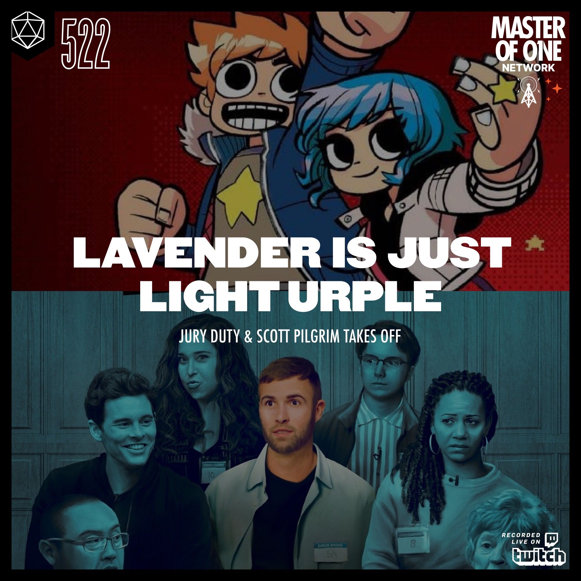 ⁣PCR 522: Lavender Is Just Light Urple - Jury Duty & Scott Pilgrim Takes Off