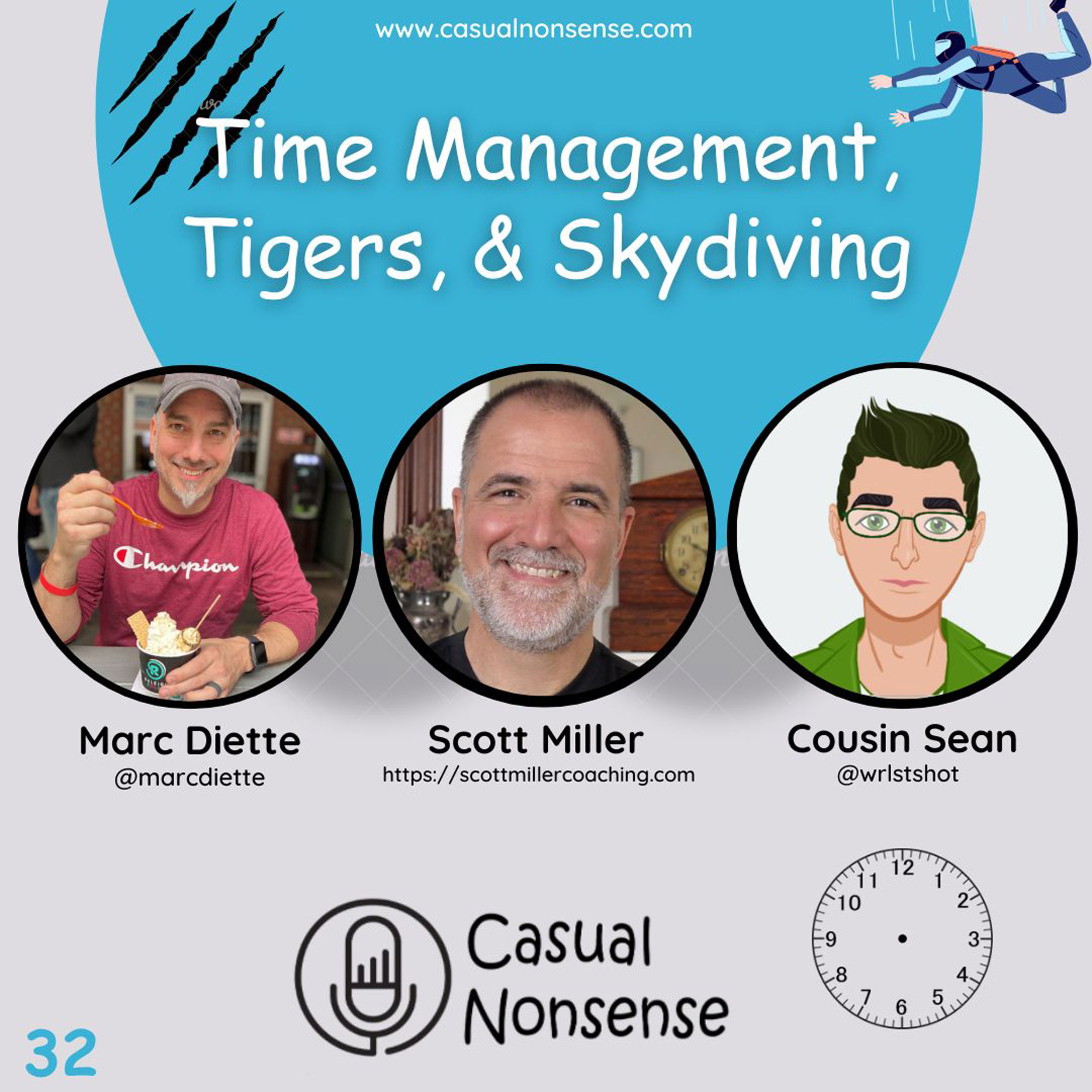 Time Management, Tigers, and Skydiving