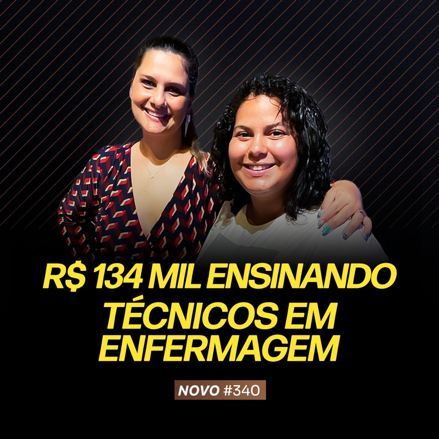 R$ 134 MIL ENSINANDO TÉCNICOS EM ENFERMAGEM | PODCAST FAIXA-MARROM C/ IZABEL E PABLINNY #340