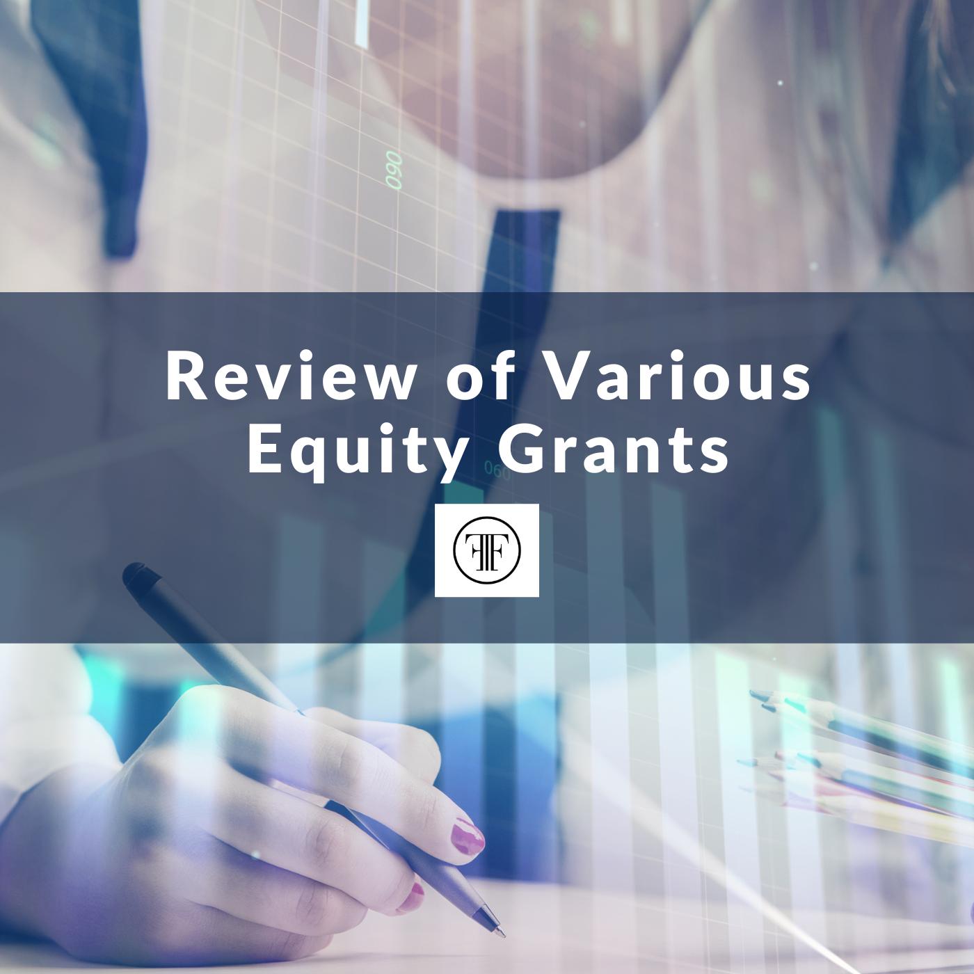 Review of Various Equity Grants