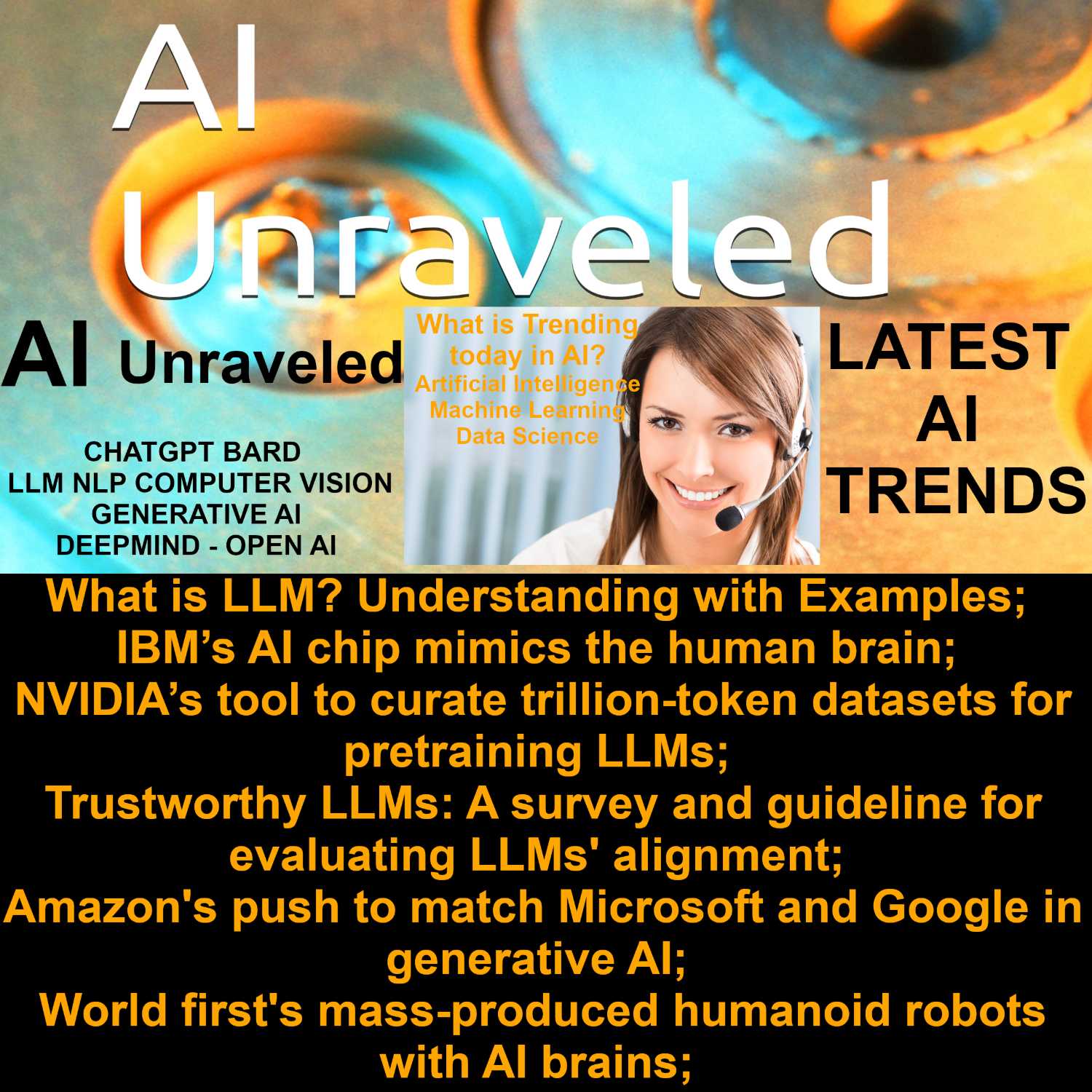 ⁣What is LLM? Understanding with Examples; IBM’s AI chip mimics the human brain; NVIDIA’s tool to curate trillion-token datasets for pretraining LLMs; Trustworthy LLMs: A survey and guideline for evaluating LLMs' alignment