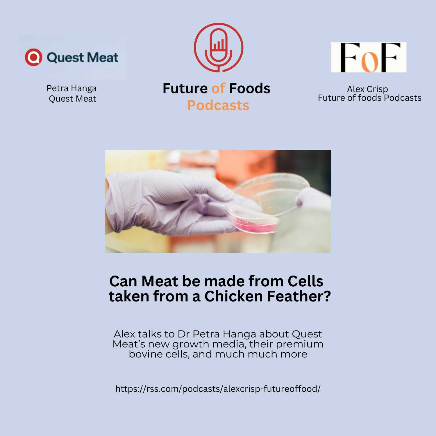 Creating a commercial growth media for cultivating meat - Dr Petra Hanga