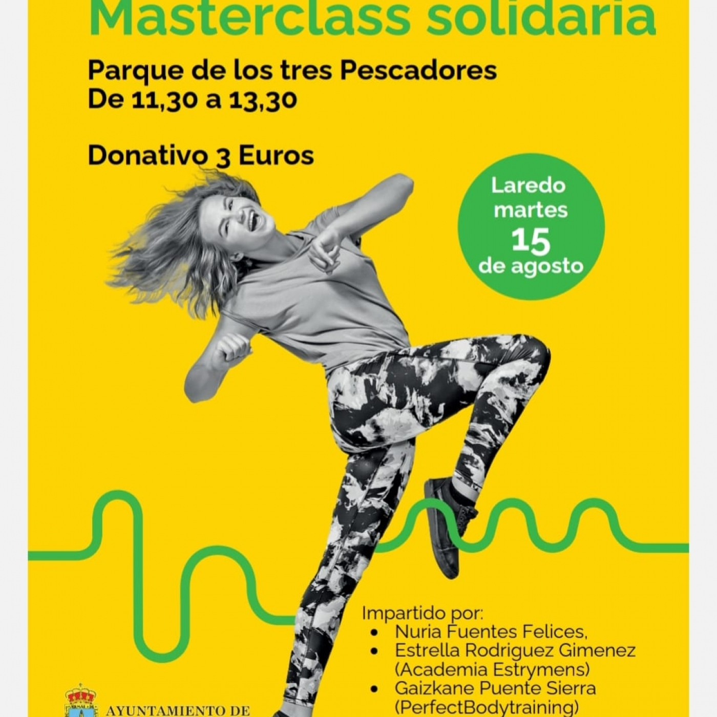 ⁣Masterclass Solidaria contra el Cáncer en Laredo el 15 de Agosto