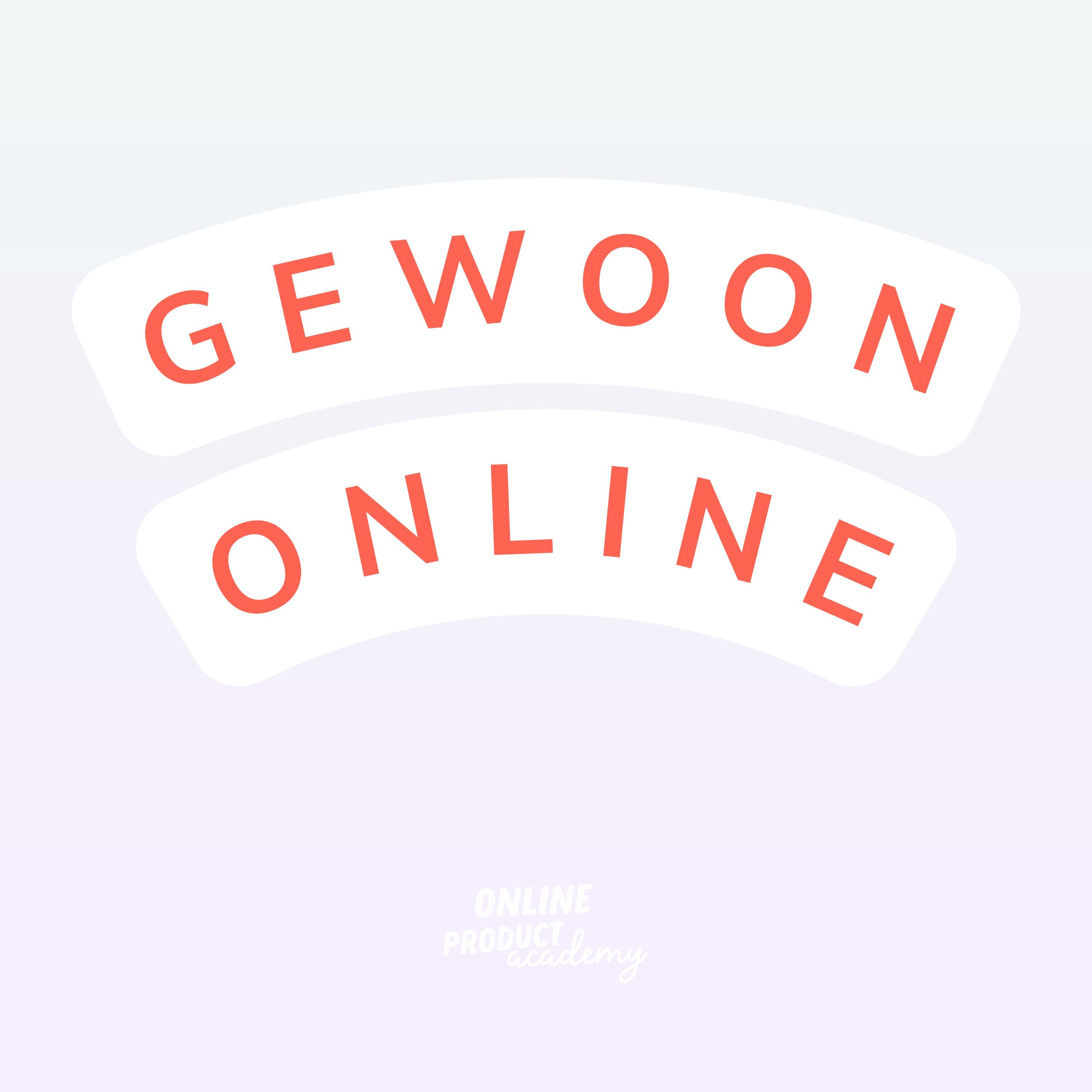 Gewoon Online | dé podcast over digitale producten en marketing 