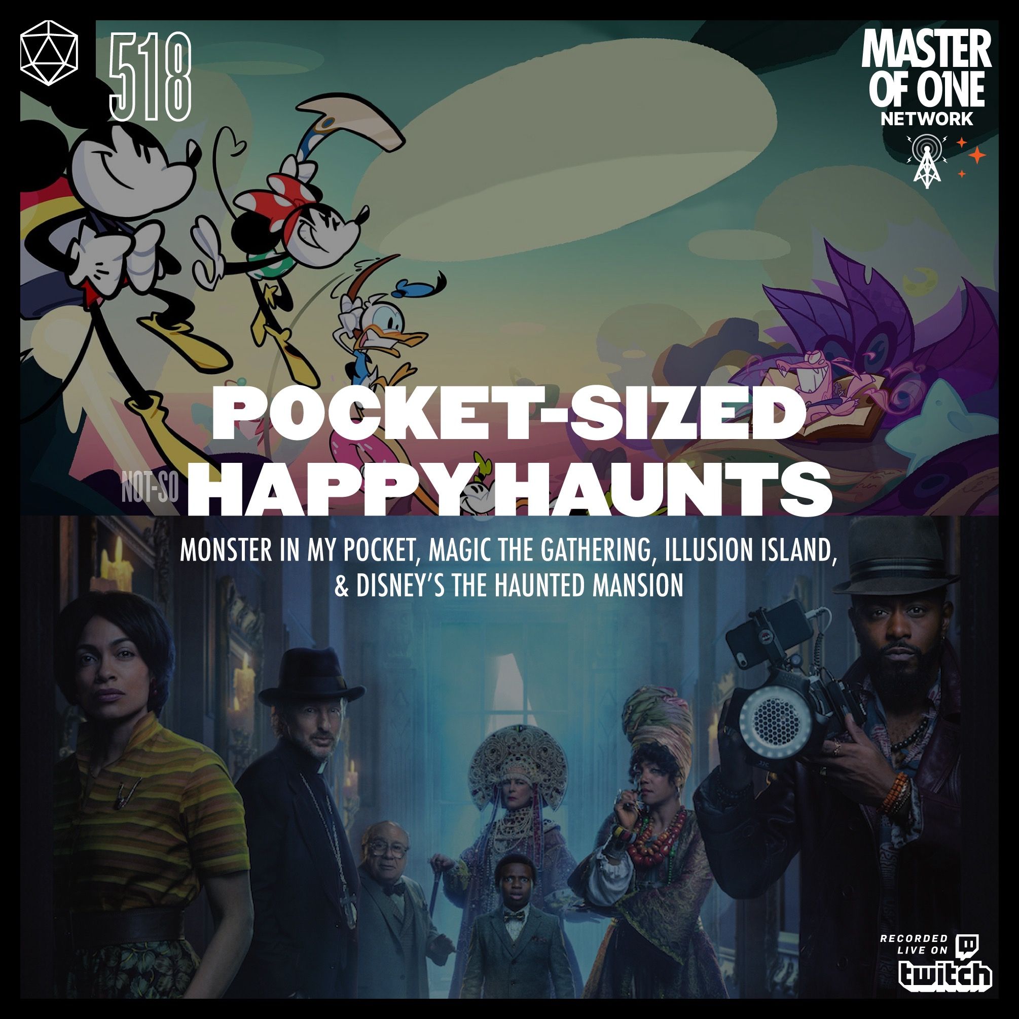 ⁣PCR 518: Pocket-sized (not so) Happy Haunts - Monster in my Pocket, magic the gathering, illusion island, & Disney’s the Haunted mansion