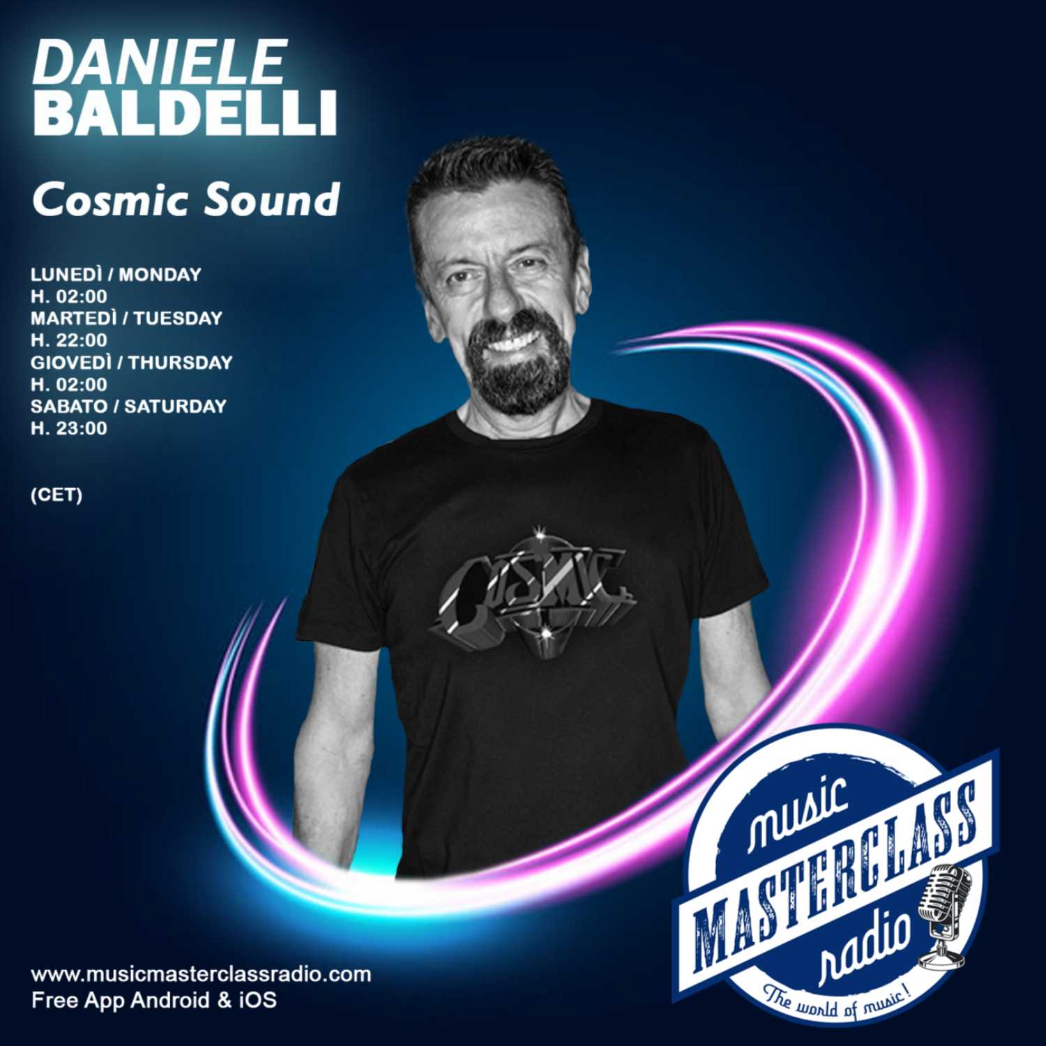 Cosmic Sound #288 "MusicMasterClassRadio" By Dj. Daniele Baldelli 2023-09-09 H 23:00 GMT