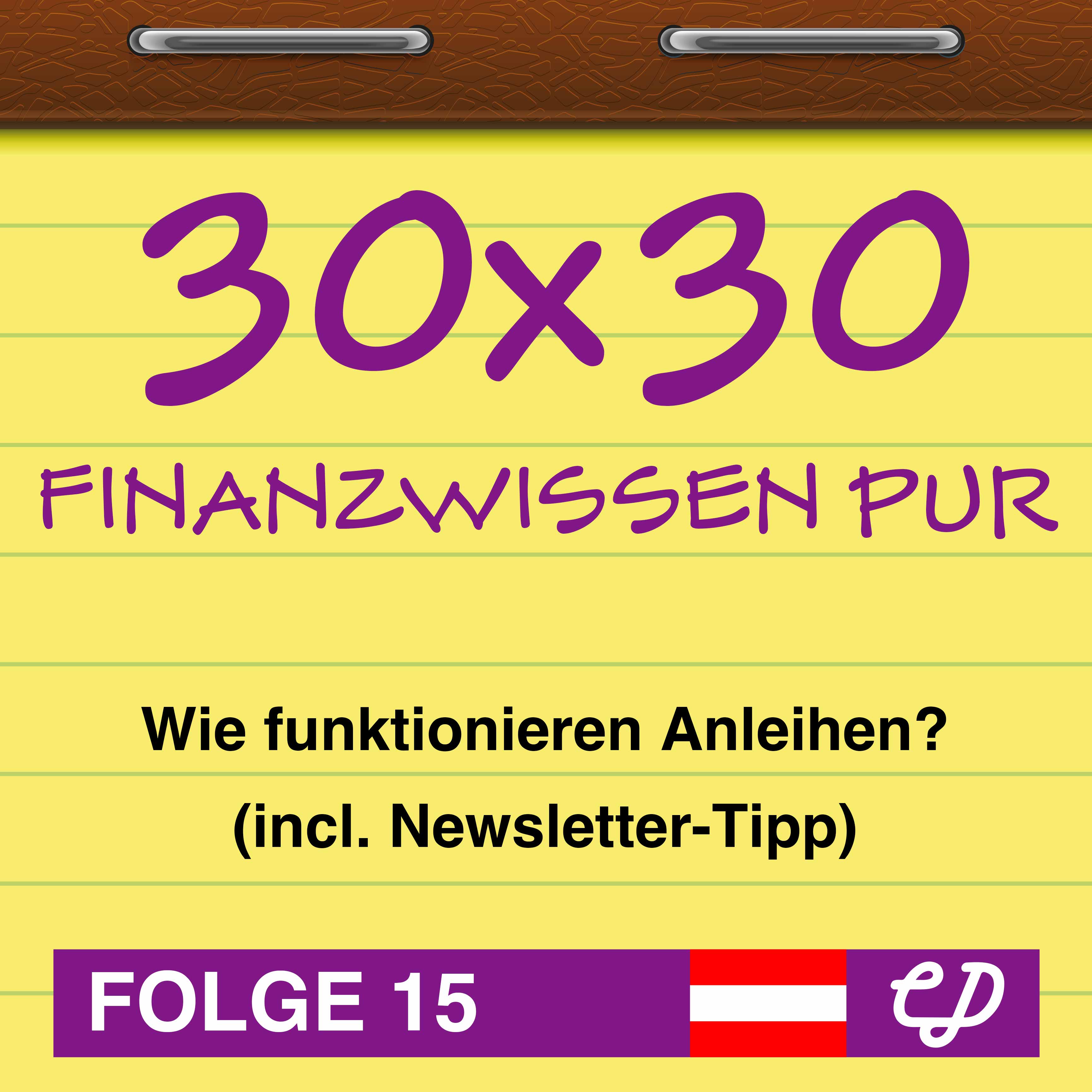 ⁣30x30 Finanzwissen pur, Folge 15: Wie funktionieren Anleihen? (incl. Newsletter-Tipp)